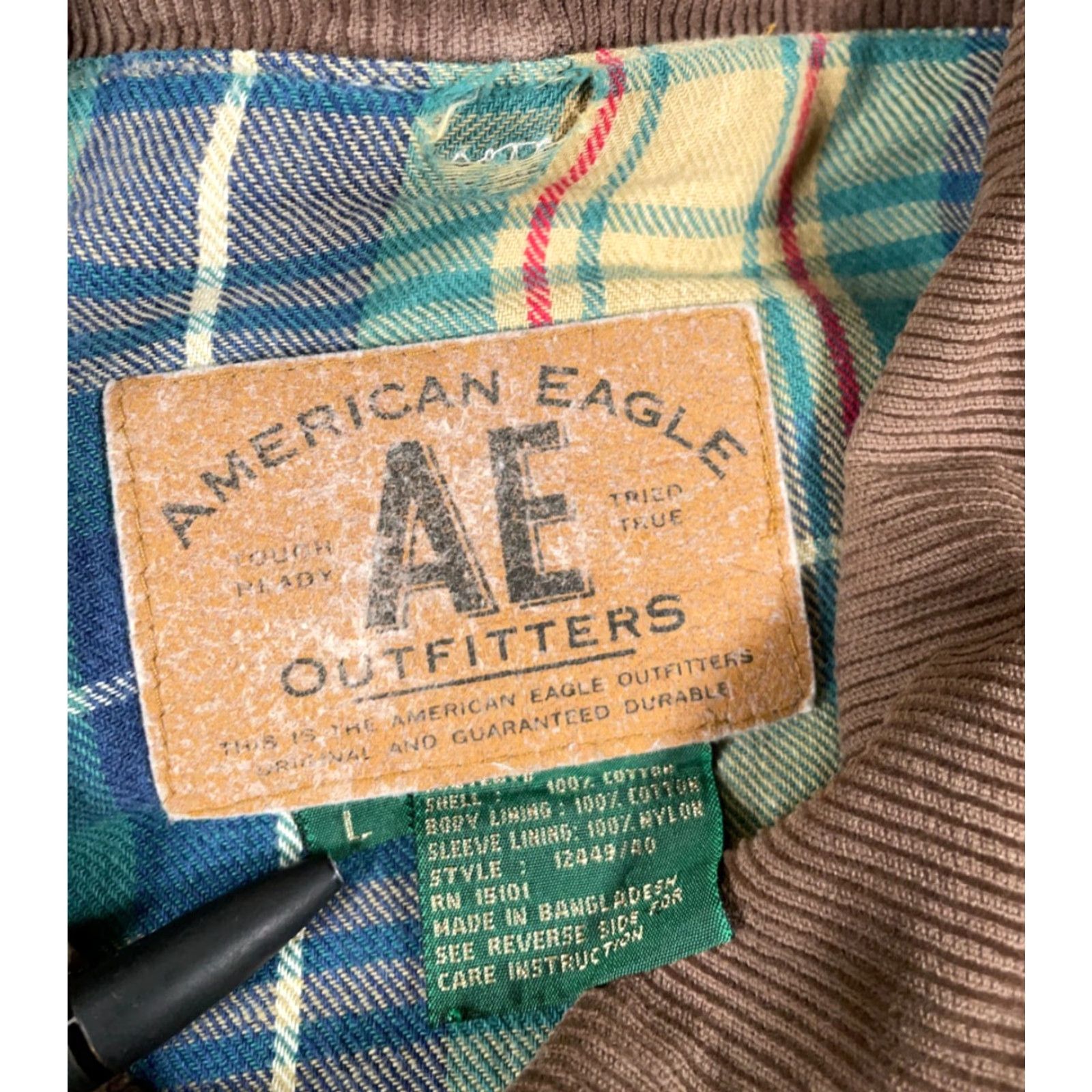 American Eagle Outfitters VINTAGE American Eagle Outfitters Plaid Chore Jacket Jacket Beige L Men's Large Beiges Military Outdoor Classic Preppy Retro Working Wear Casual Size US L / EU 52-54 / 3 - 3 Thumbnail