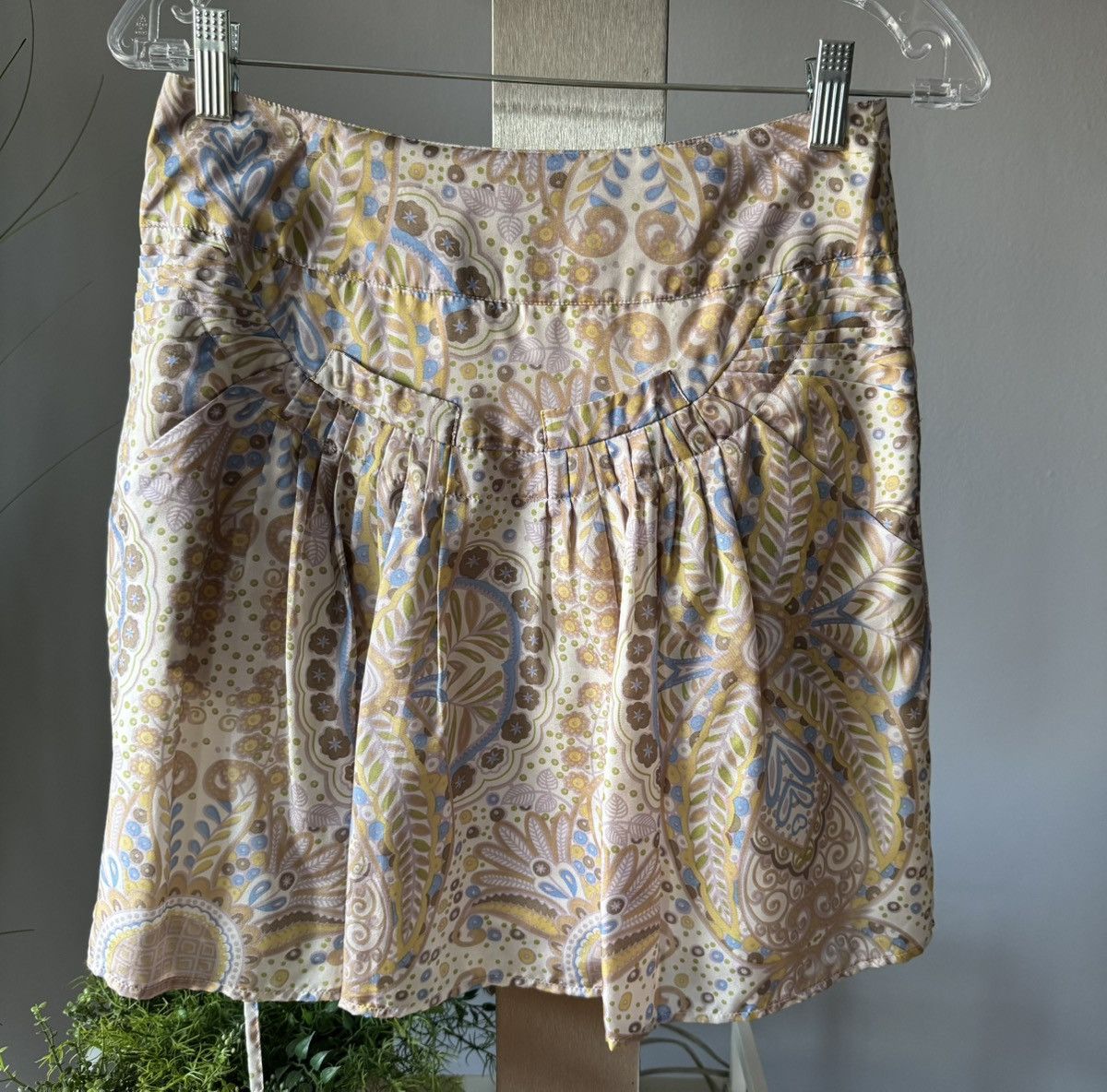 Chloe Chloé Silk–Cotton A-Line Skirt – Size 38 (US 2) Size 26" / US 2 / IT 38 - 10 Thumbnail