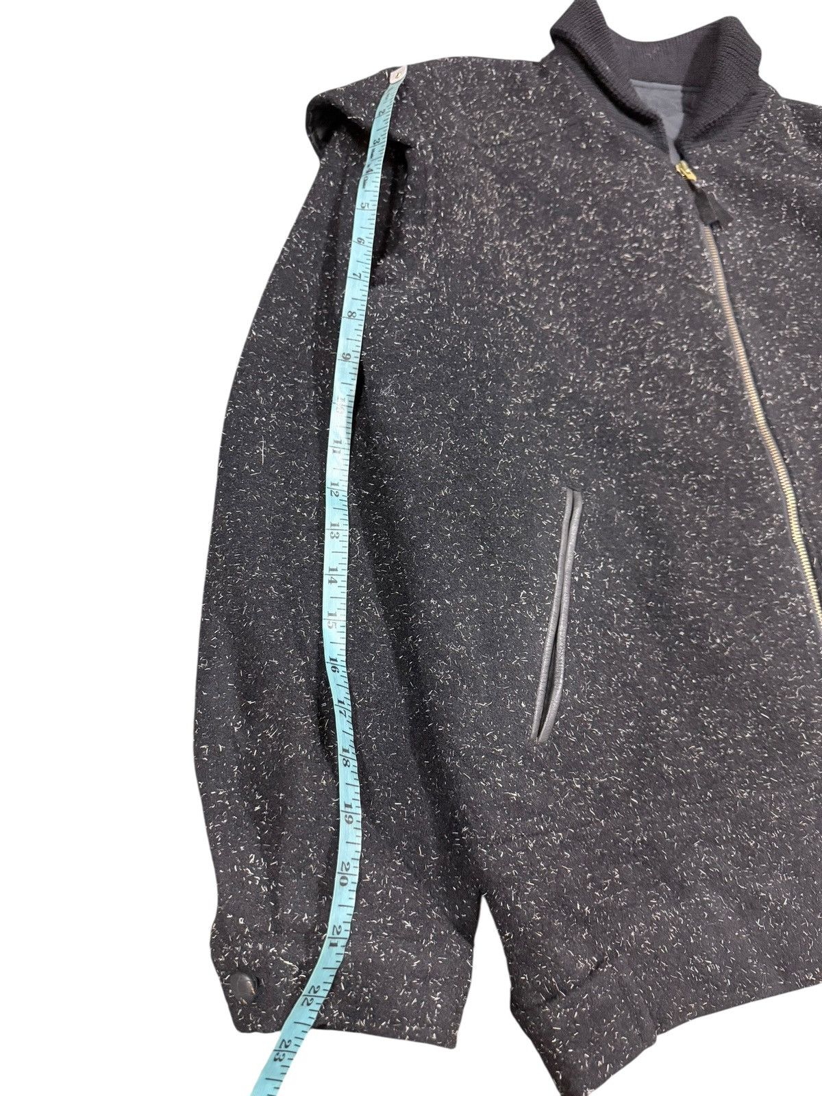 If Six Was Nine Btg🔥80’s Wool Alpaca Bomber Shawl Collar Zipper Jacket Size US L / EU 52-54 / 3 - 21 Thumbnail