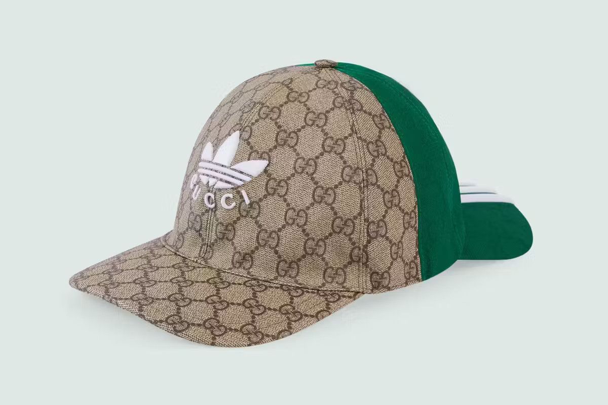 Gucci M - Gucci adidas Green Brown Double Sided Baseball Cap Hat Size ONE SIZE - 3 Thumbnail