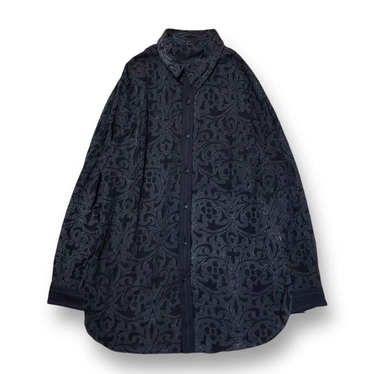 Yohji Yamamoto Yohji Yamamoto Indian Jacquard Distressed Shirt K11 Size US L / EU 52-54 / 3 - 1 Thumbnail