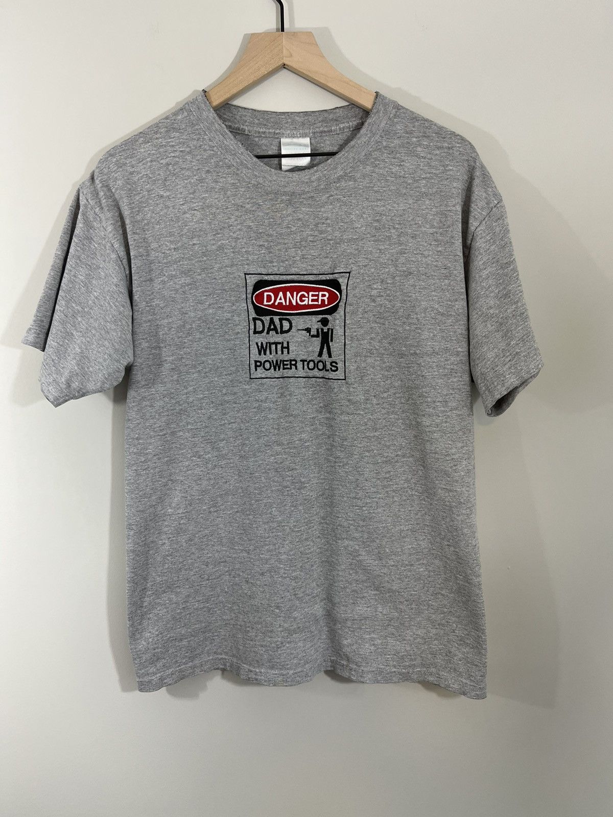 Vintage Vintage Distressed Danger Humor Faded Tee Size US L / EU 52-54 / 3 - 2 Thumbnail