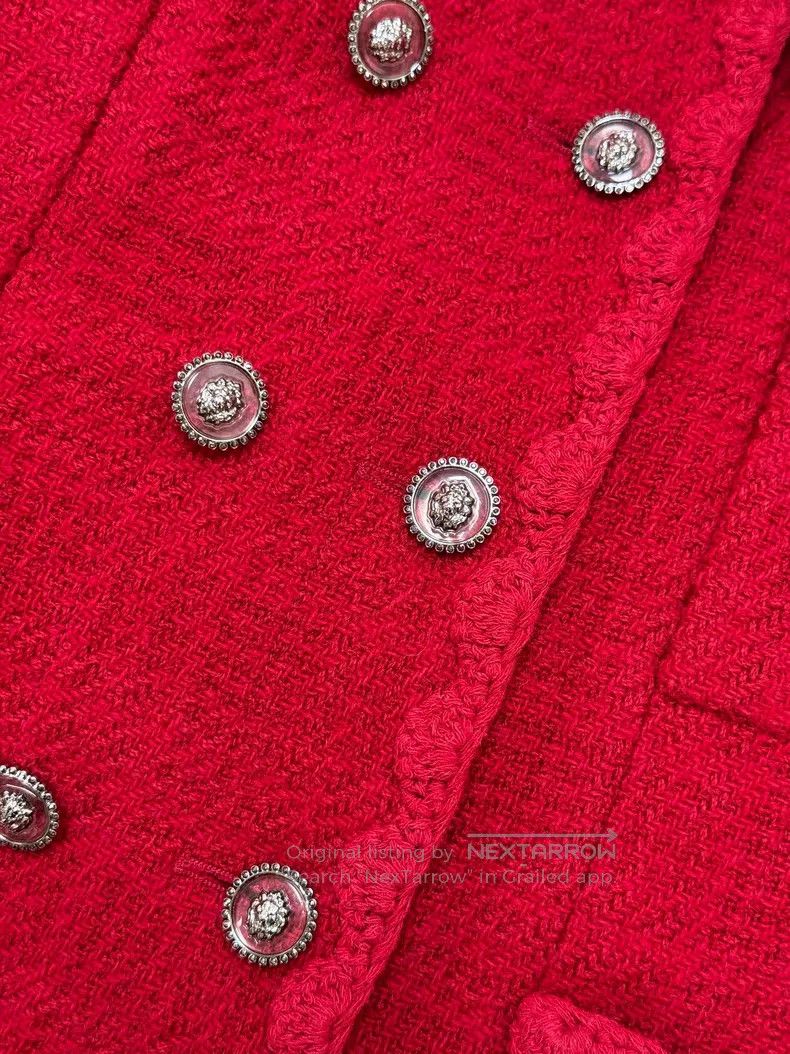 Chanel Chanel Double-breasted four-pocket diamond buckle tweed wa Size XS / US 0-2 / IT 36-38 - 4 Thumbnail