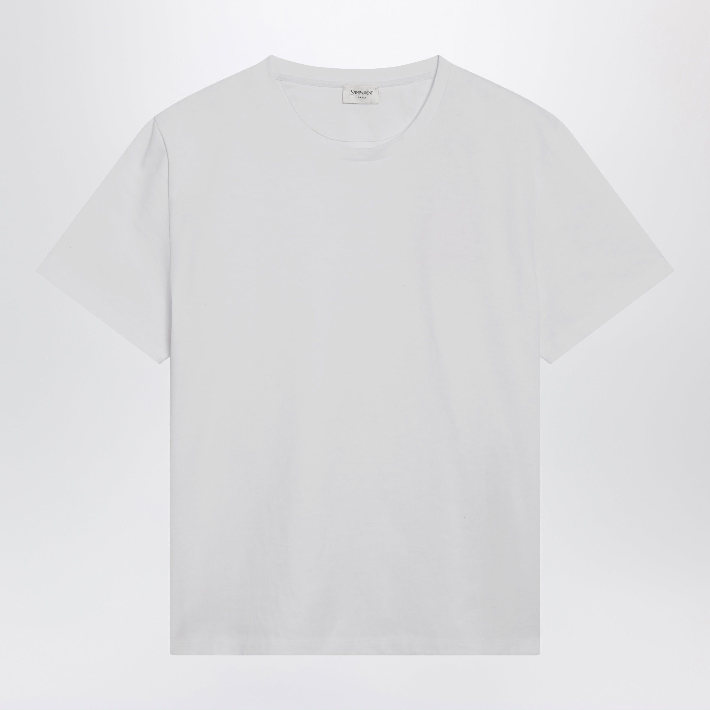 Saint Laurent Paris Saint Laurent White Small Fit De Cotton T-Shirt Size US XXL / EU 58 / 5 - 1 Thumbnail