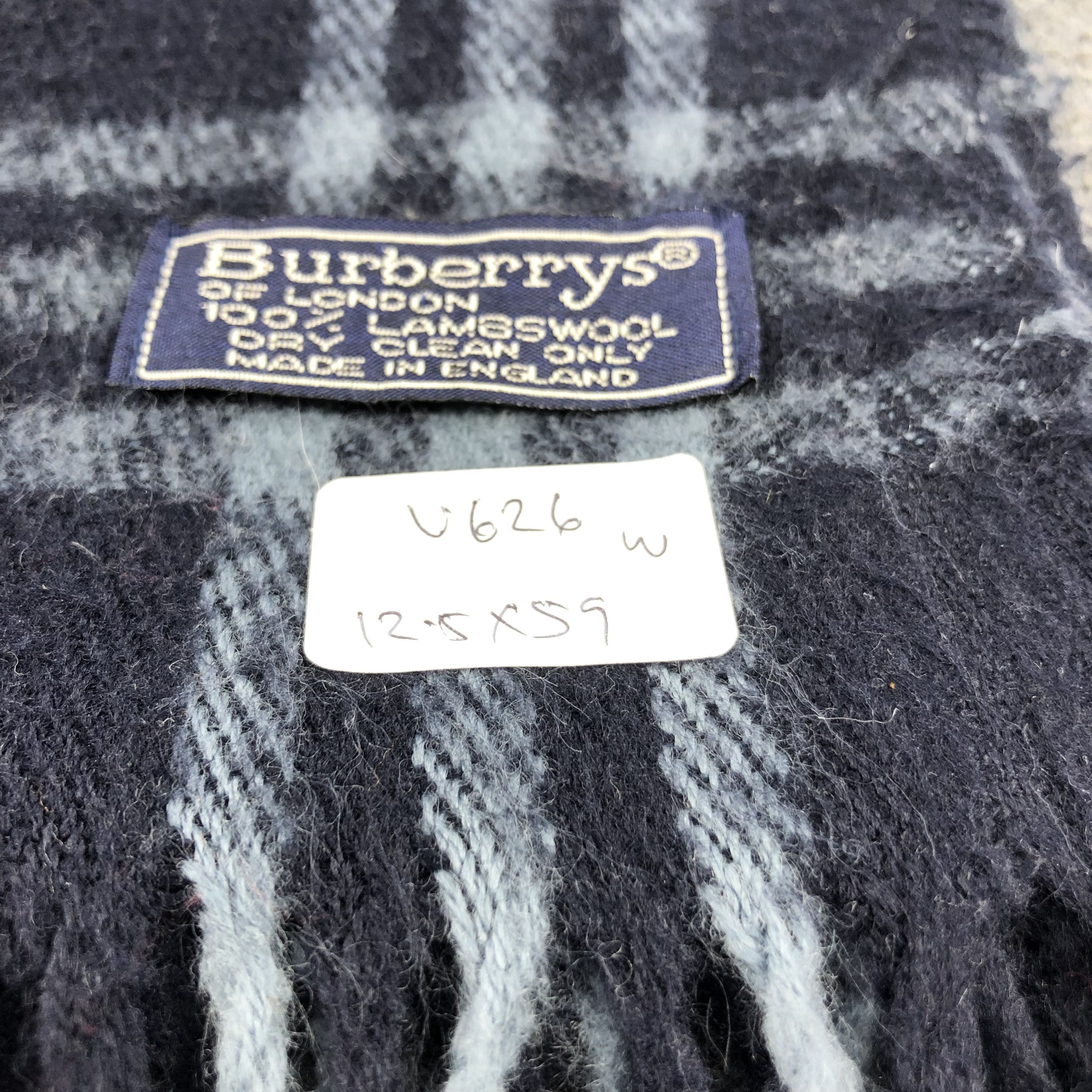 Burberry Burberrys Nova Check Wool Scarf Muffler V626 Size ONE SIZE - 5 Thumbnail