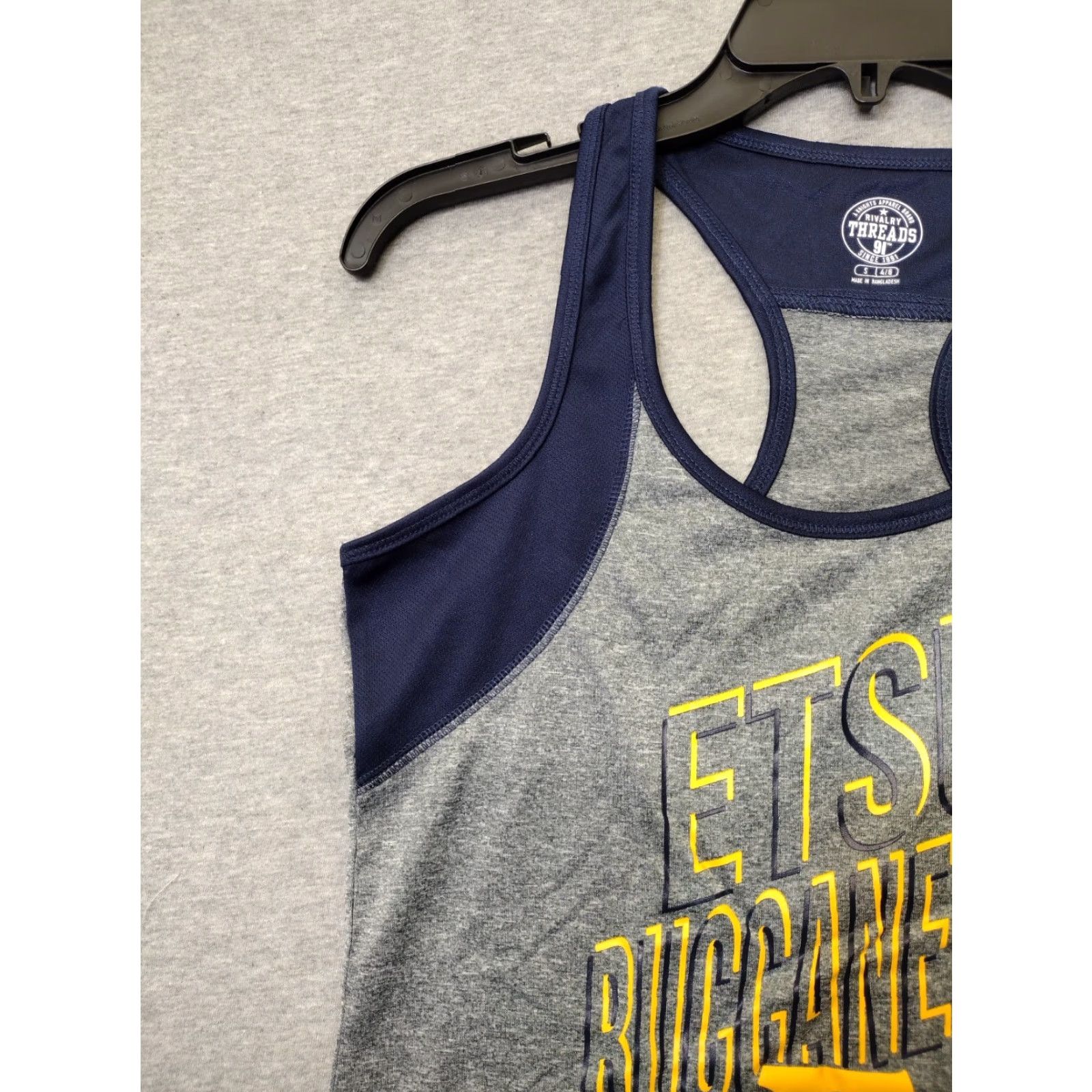 Vintage Rivalry Thread ETSU Buccaneers Raceback Tank Top Blue / Grey S Size S / US 4 / IT 40 - 7 Thumbnail