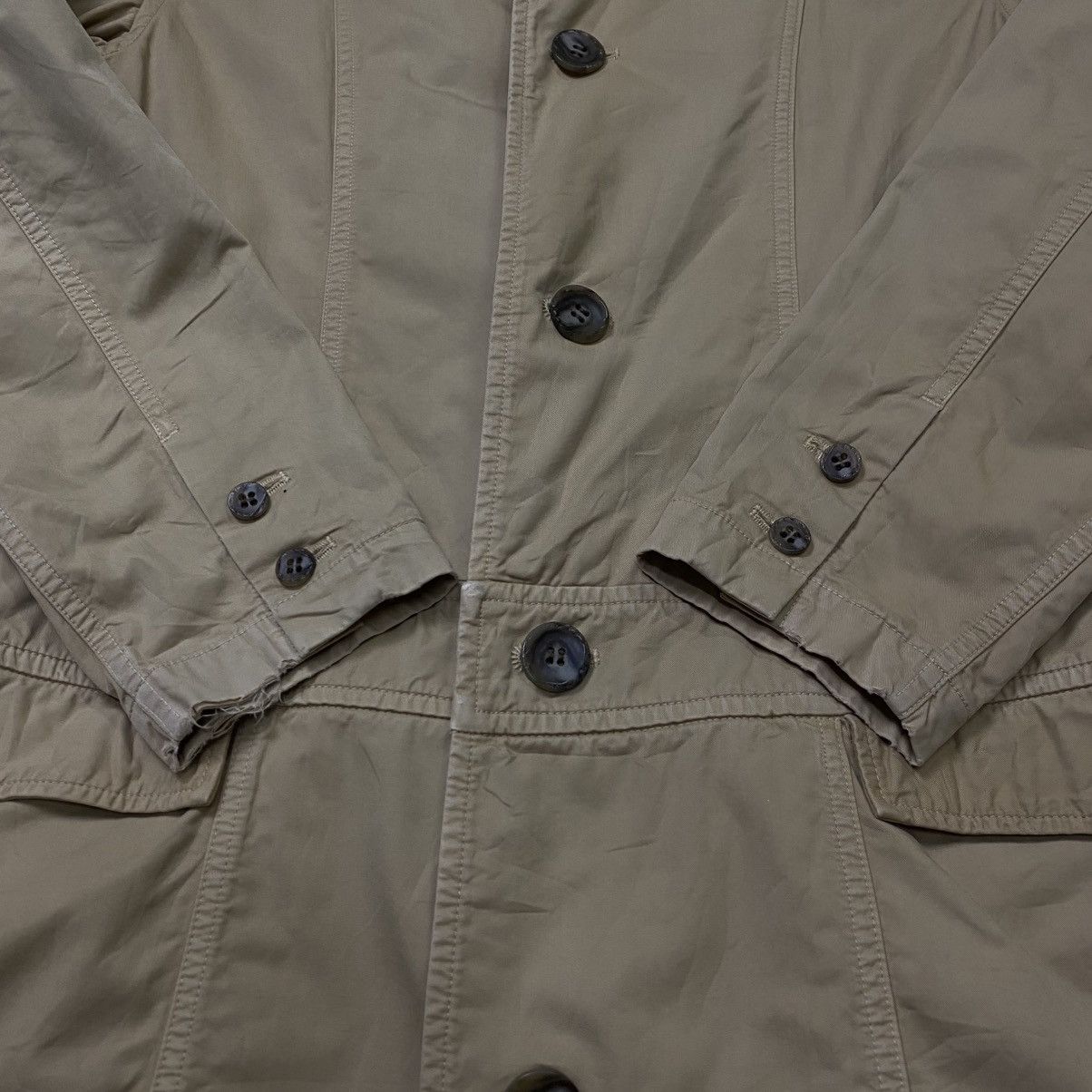 Designer × Issey Miyake × Japanese Brand Plantation by issey miyake trench coat stand collar Size US M / EU 48-50 / 2 - 9 Thumbnail