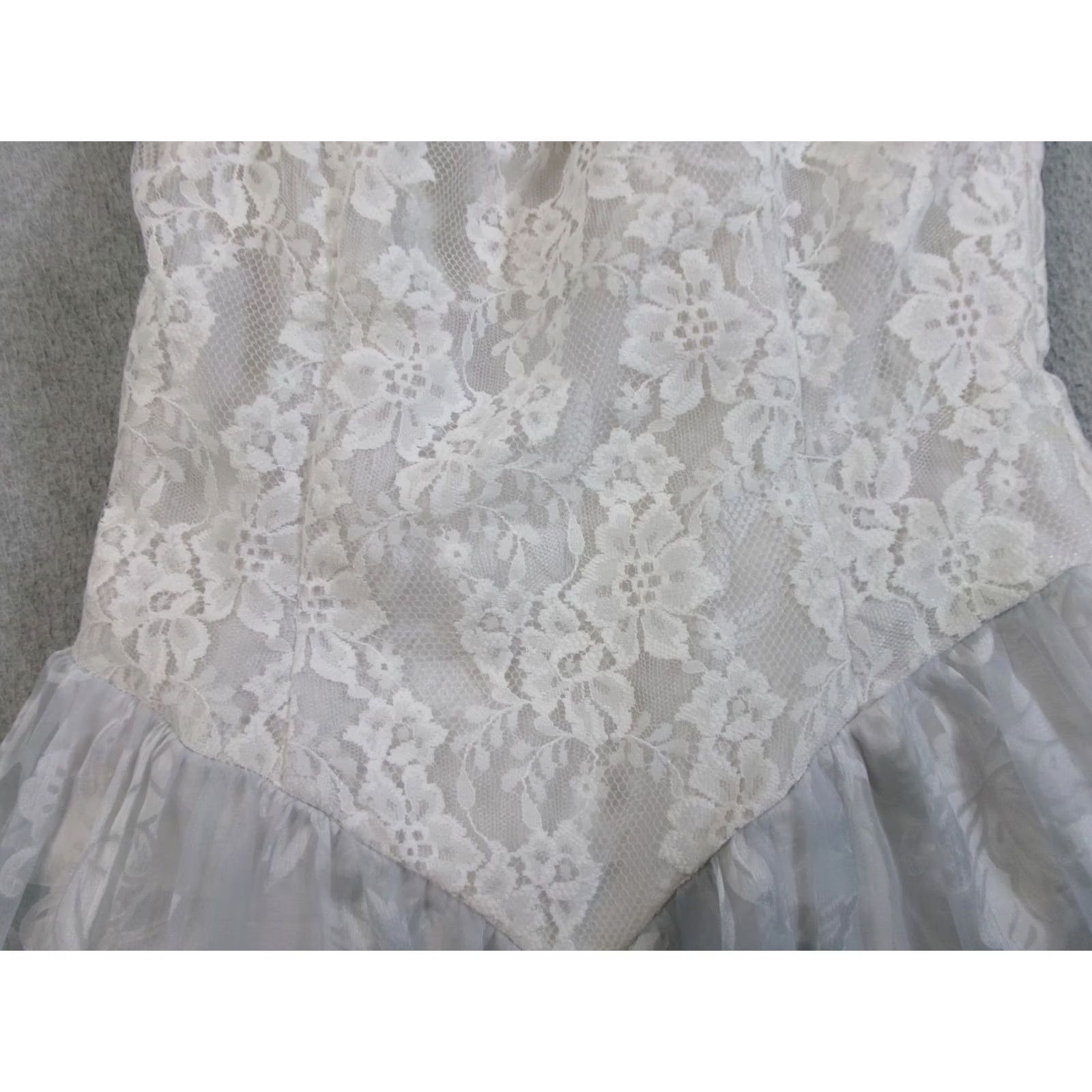 Vintage VINTAGE Scott McClintock Dress Women 12 White Lace Off Shoulder Bow Wedding USA Dress Size XL / US 12-14 / IT 48-50 - 7 Thumbnail