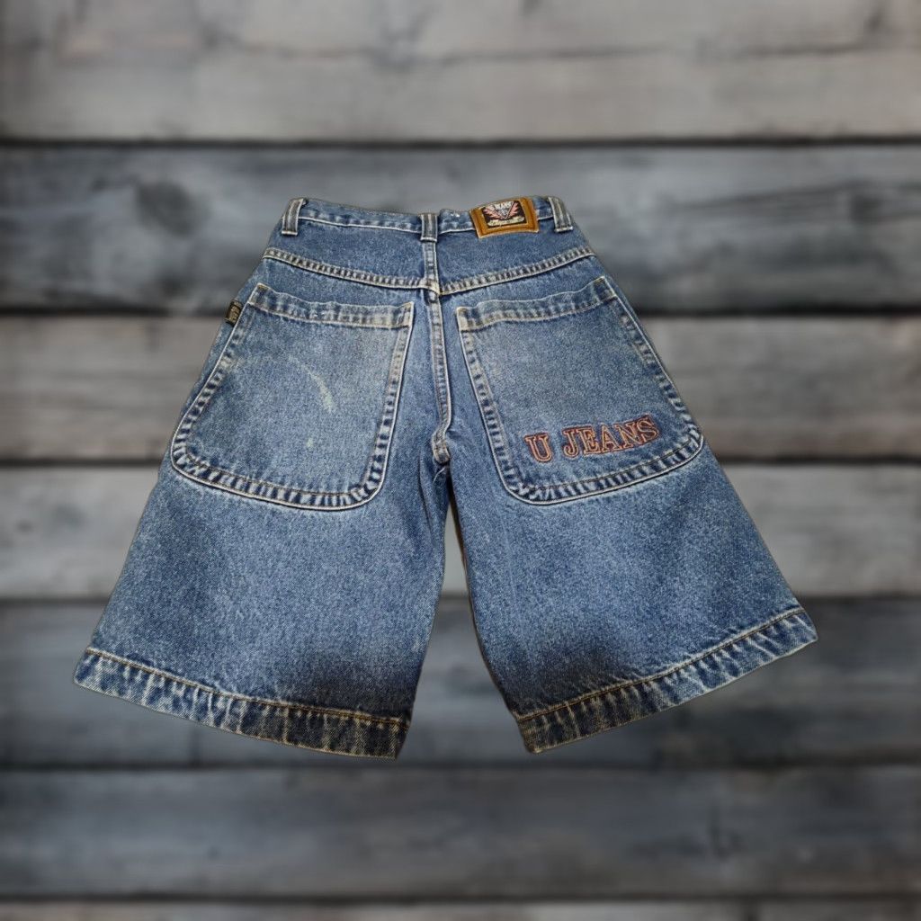 Denime VINTAGE U JEANS Denim Jean Shorts 12 Blue Baggy Hip Hop Skater Y2K Womens Size 34" / US 12 / IT 48 - 1 Thumbnail