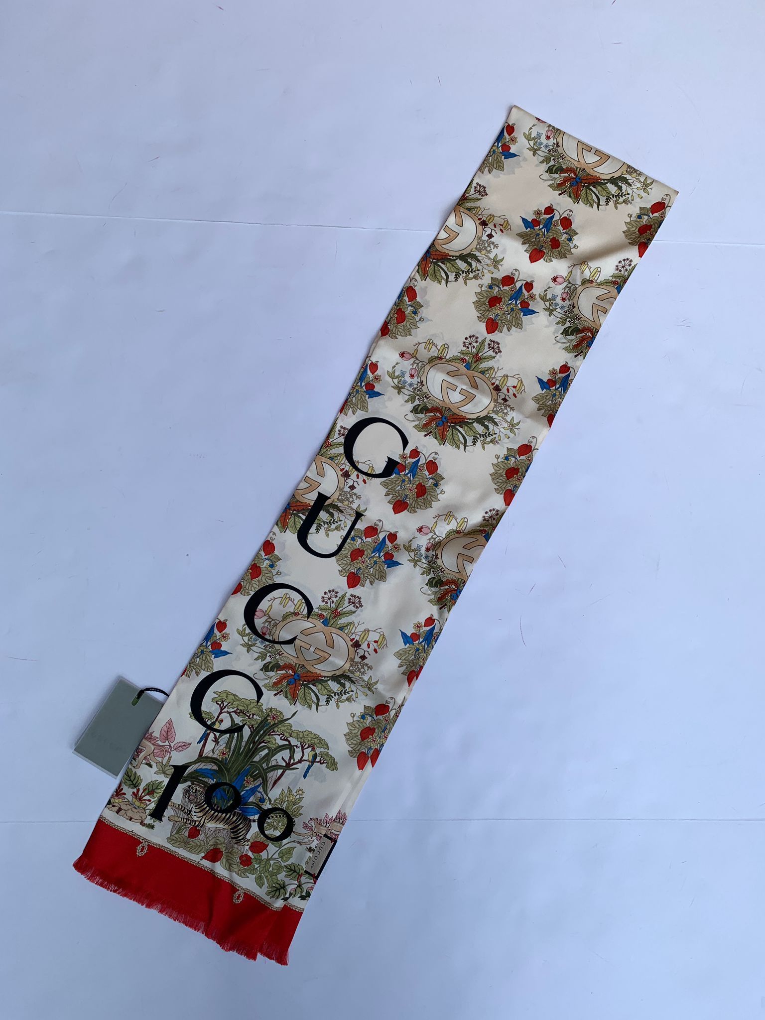 Gucci Gucci Lady Savanero Silk Scarf Brand New With Tags Size ONE SIZE - 5 Thumbnail