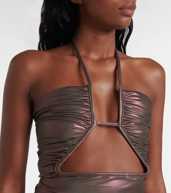 Rick Owens o1mle0426 Prong Bather Swimwear in Brown Size XS / US 0-2 / IT 36-38 - 4 Thumbnail