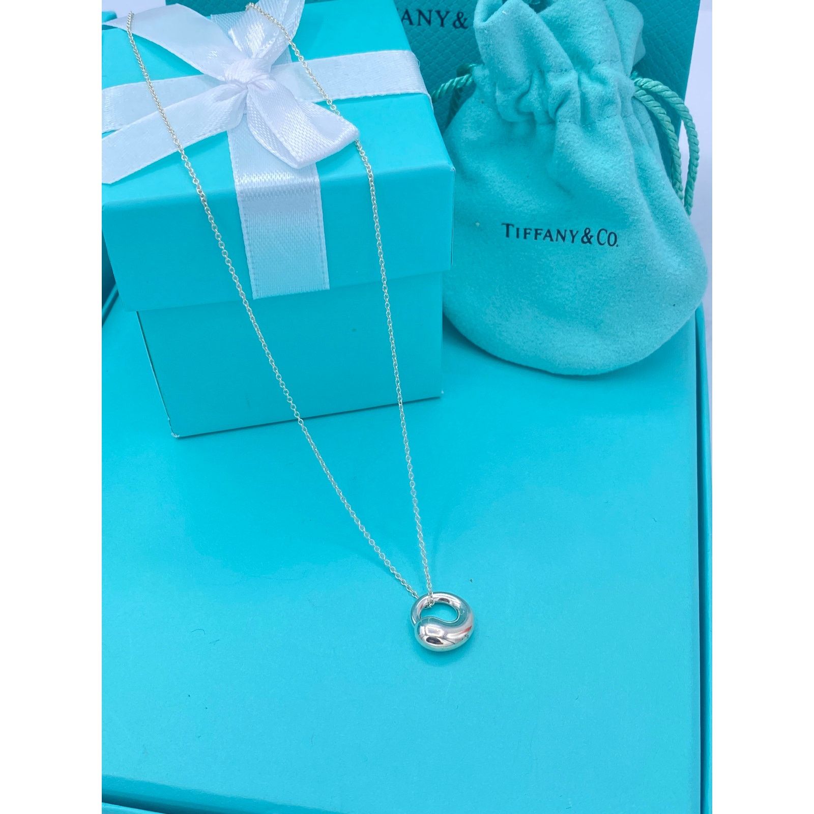 Tiffany & Co. TIFFANY & Co. Eternal Circle Elsa Peretti Necklace 16 Inch Size ONE SIZE - 5 Thumbnail