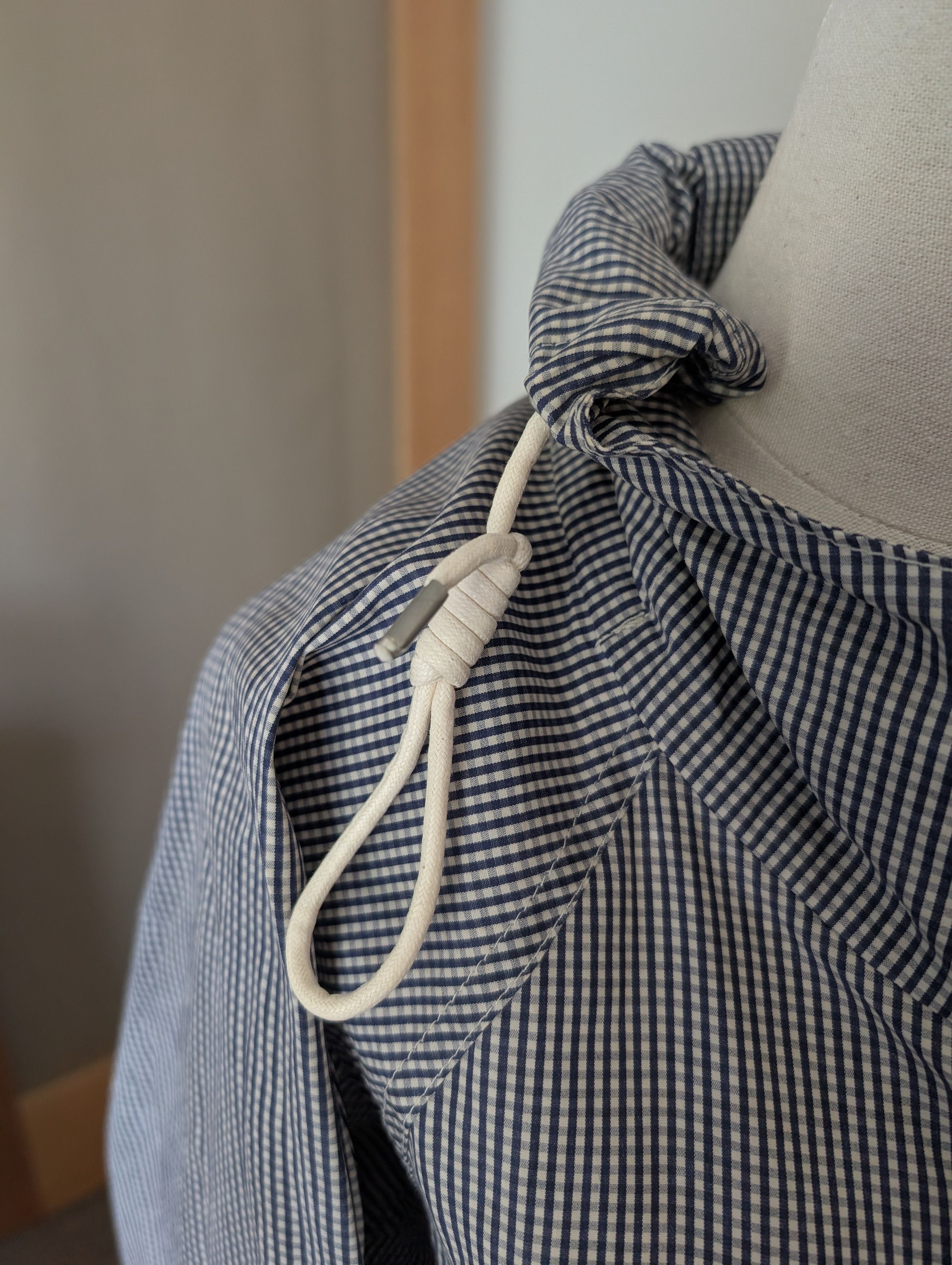 Nigel Cabourn Nigel Cabourn Beeswaxed Navy Check Aircraft Jacket Size US S / EU 44-46 / 1 - 6 Thumbnail
