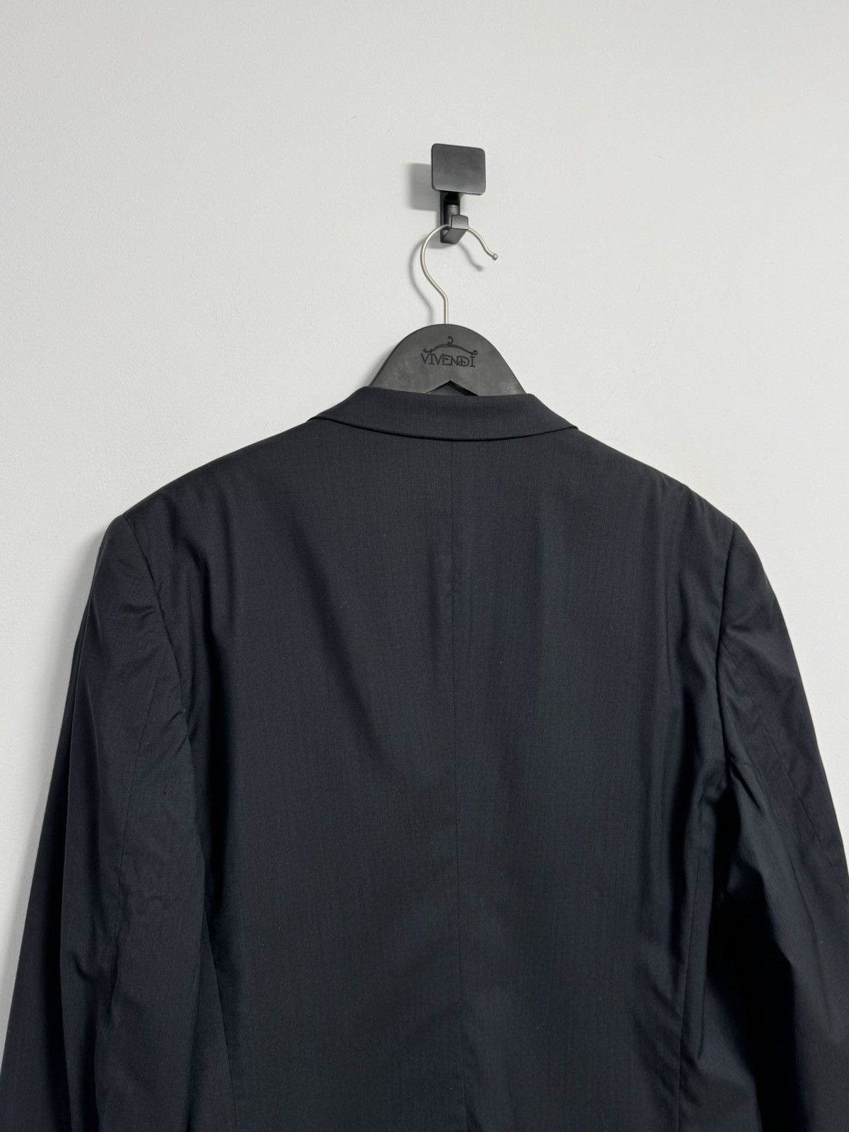 Gucci Vintage Gucci Blazer Navy Blue Wool Silk Luxury Mens 52 L Size 52L - 17 Thumbnail