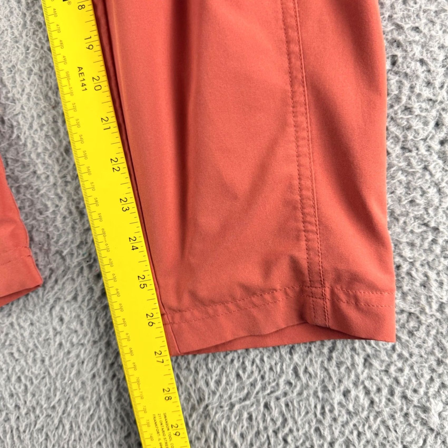 Athleta Athleta Chelsea Cargo Lined Pants Orange High Rise Jogger Womens 10 Size 24" / US 00 / IT 34 - 6 Thumbnail