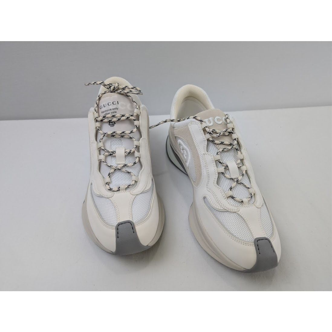 Gucci o1rshd1 Men's Run Sneaker in White Size US 12.5 / EU 45-46 - 6 Thumbnail