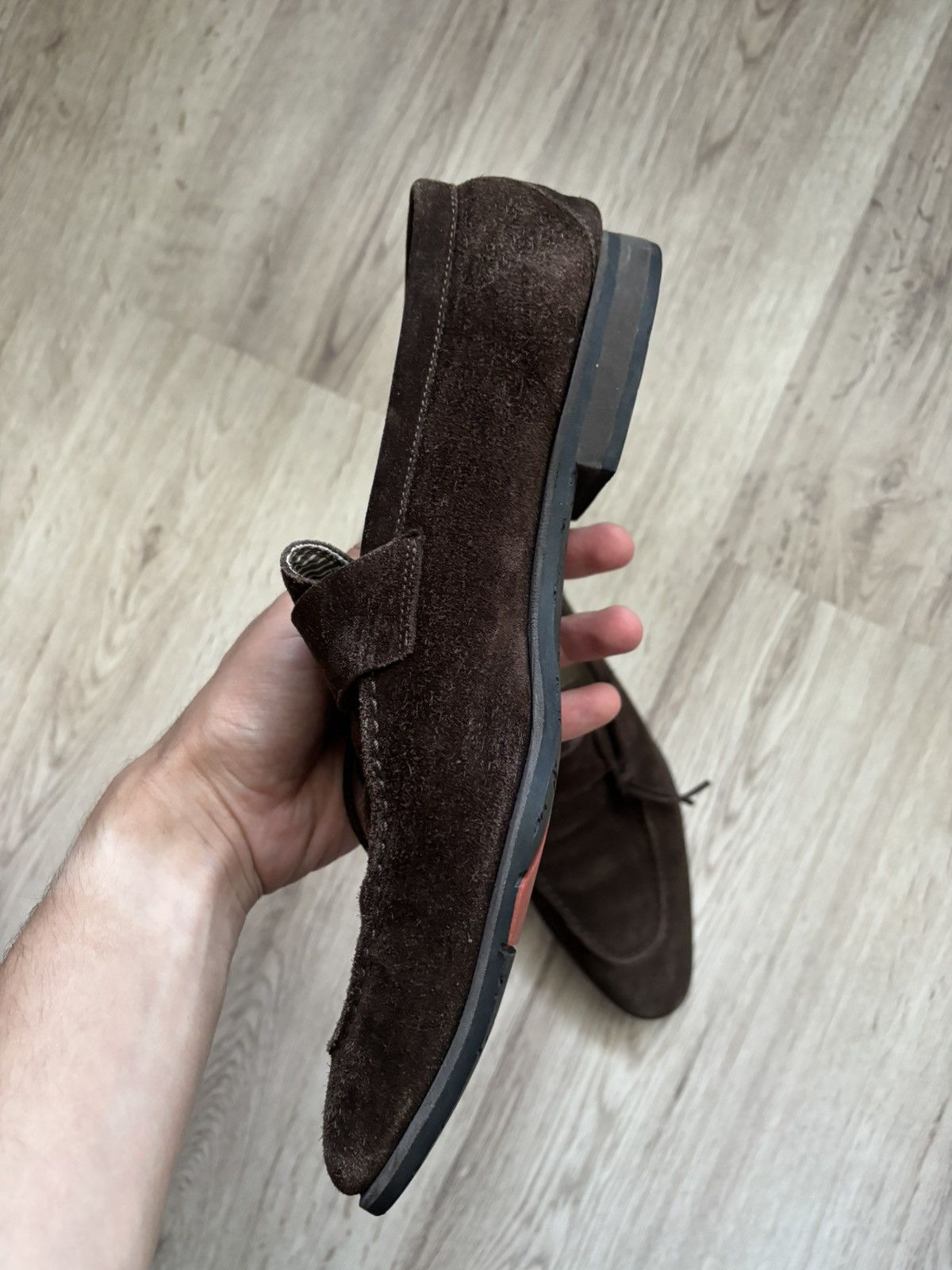 Kiton Kiton Suede Loafers UK 8.5 / EU 43 – Made in Italy Handmade Size US 9.5 / EU 42-43 - 11 Thumbnail