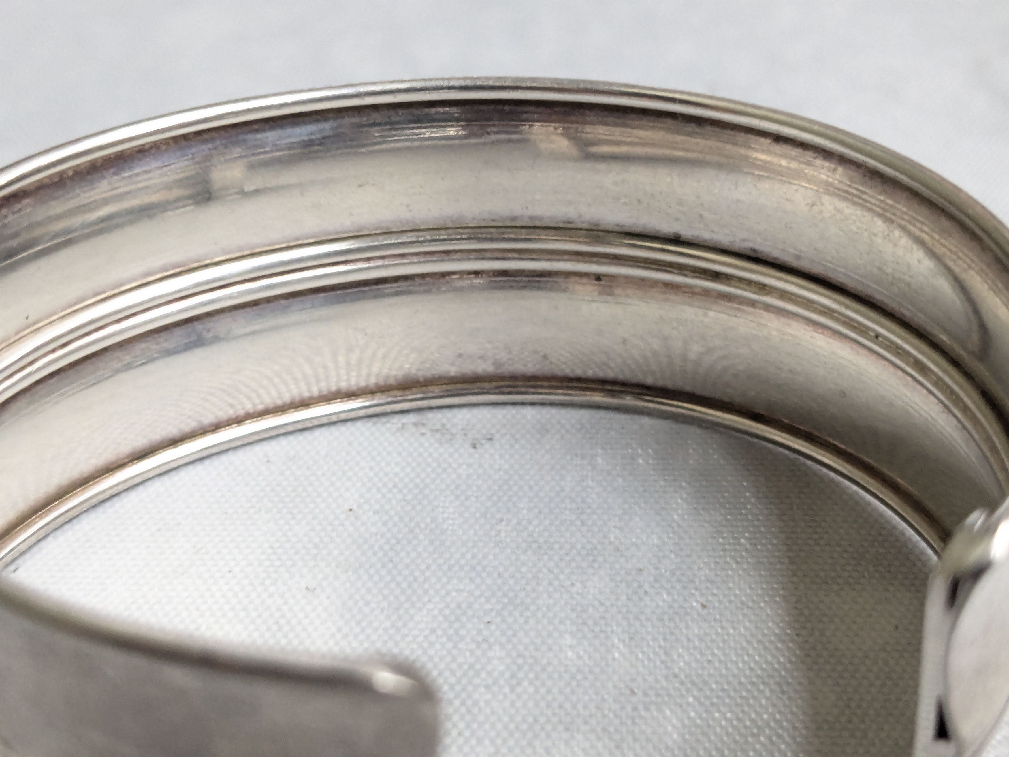 Jewelry Vintage Sterling Silver Cuff Bracelet 6" Italy Size ONE SIZE - 7 Thumbnail