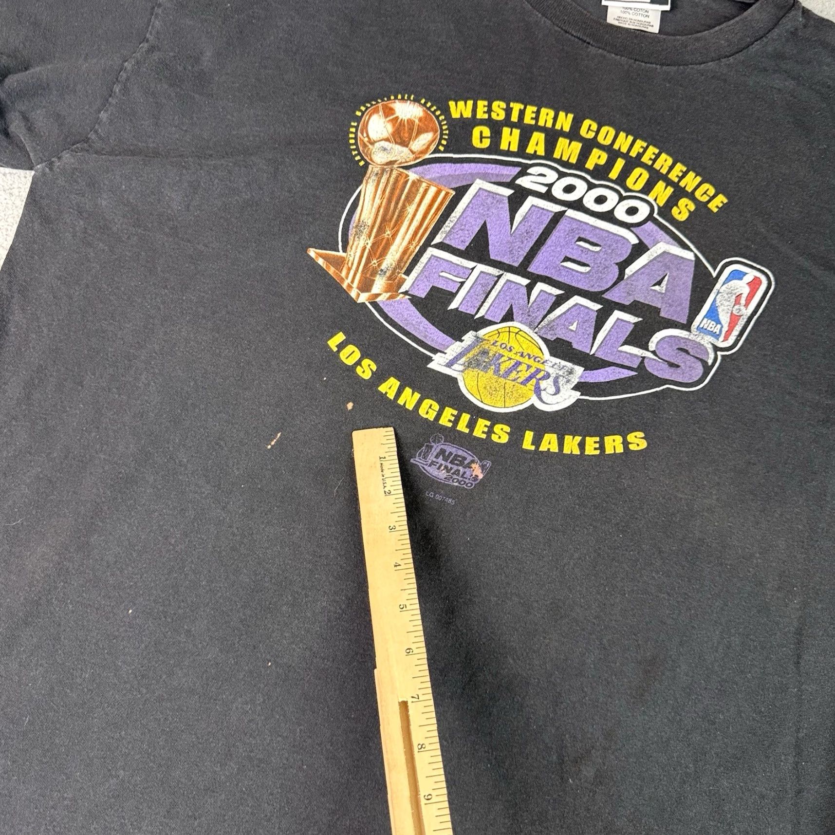 Puma VINTAGE Los Angeles Lakers T Shirt Adult 2XL Black PUMA NBA Finals Champions Rare T Size US XXL / EU 58 / 5 - 6 Thumbnail