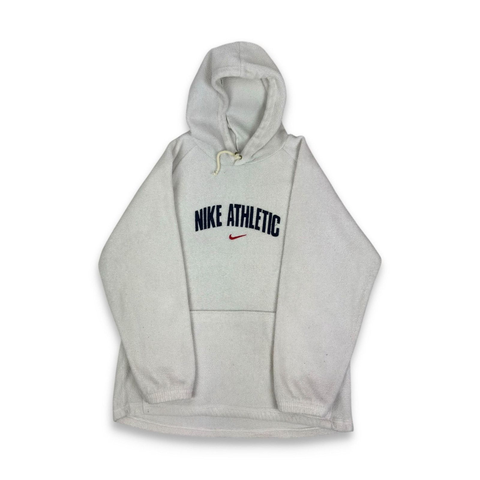 Nike Vintage Nike Mens Swoosh Athletic Pullover Fleece Hoodie Size US S / EU 44-46 / 1 - 1 Thumbnail