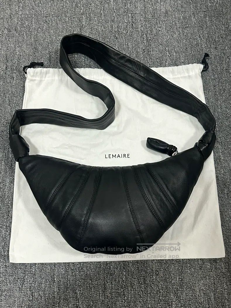 Lemaire LEMAIRE Small Black Leather Horn Bag Size ONE SIZE - 1 Thumbnail