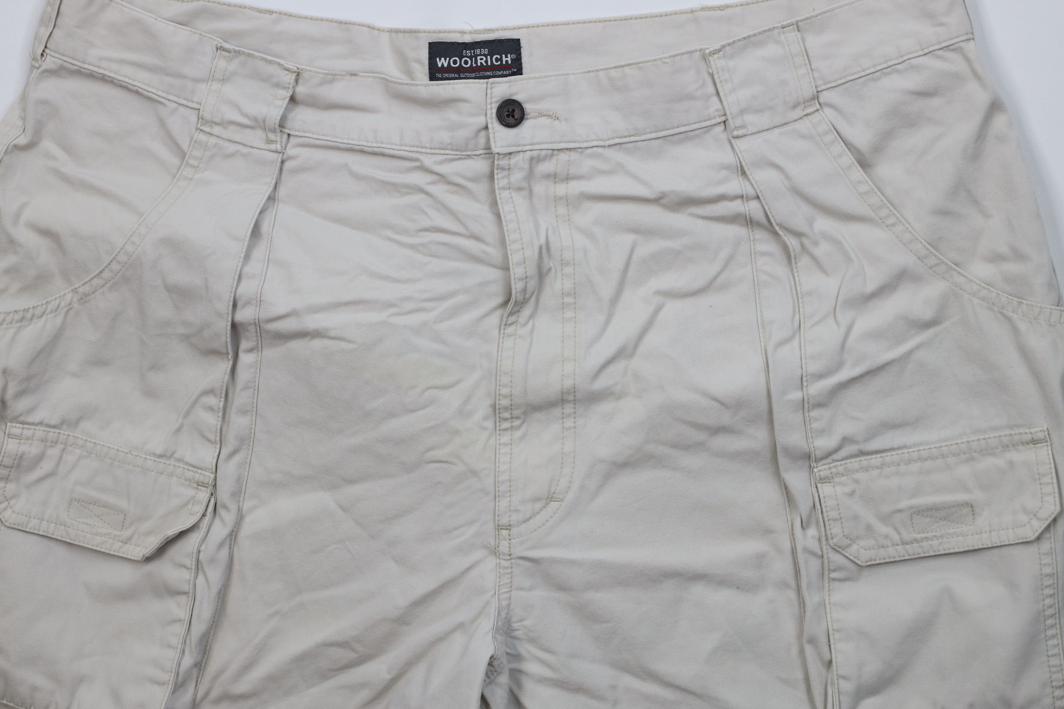 Woolrich Woolen Mills Vintage 90s Woolrich Above Knee Hiking Trekking Cargo Shorts Size US 42 / EU 58 - 3 Thumbnail