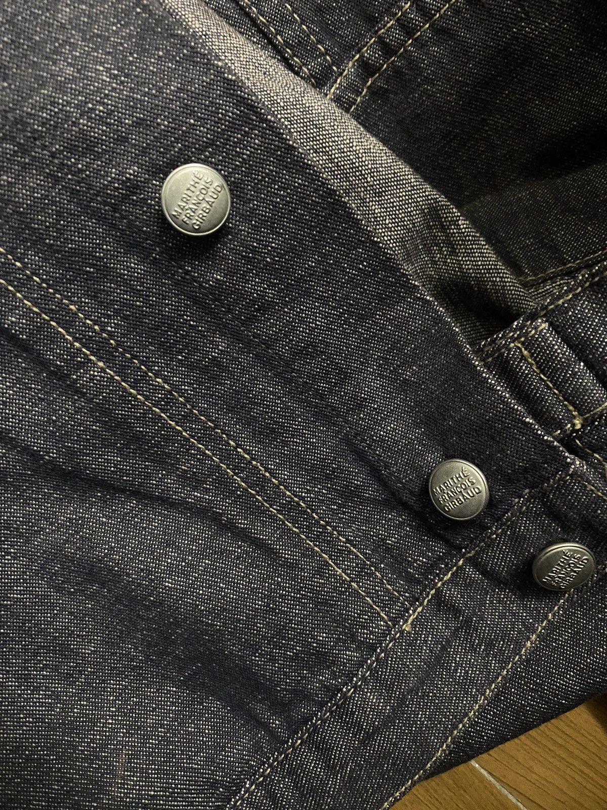 Marithe + Francois Girbaud 2000s Marithe Francois Girbaud Cropped Denim Jacket Size US S / EU 44-46 / 1 - 8 Thumbnail
