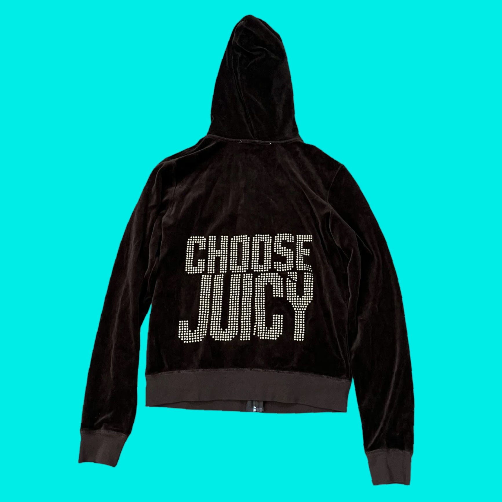 Juicy Couture VINTAGE Juicy Couture Velour Hoodie Womens XL Brown Full Zip Y2K Love Size XL / US 12-14 / IT 48-50 - 1 Thumbnail