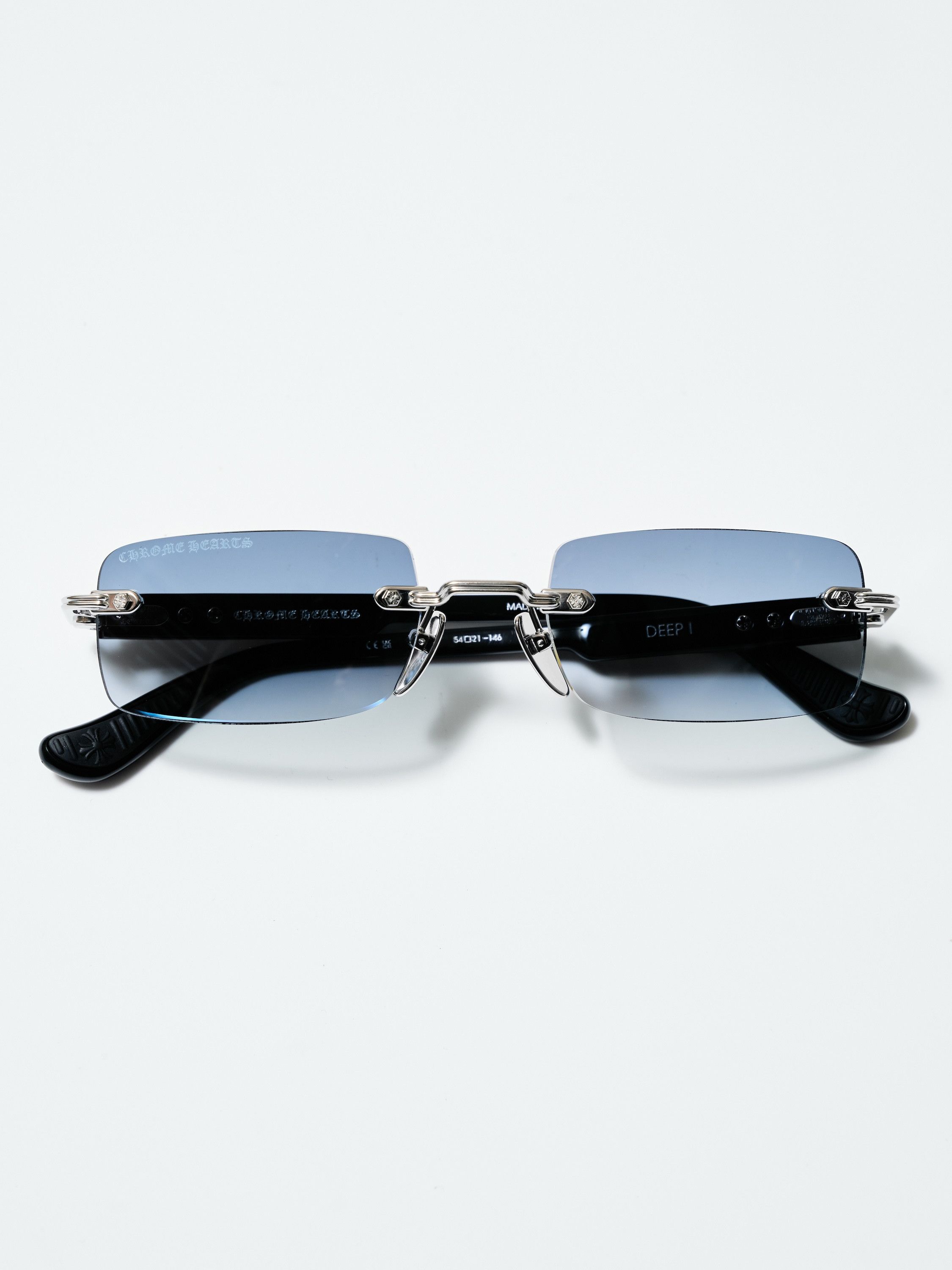 Chrome Hearts DEEP I SHINY SILVER BLACK PLASTIC - SUN Size ONE SIZE - 9 Thumbnail