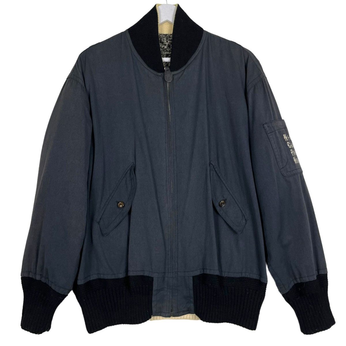 Japanese Brand × Nicole Club × Vintage 💥NICOLE CLUB BOMBER REVERSIBLE RIOT JACKET Size US L / EU 52-54 / 3 - 1 Thumbnail