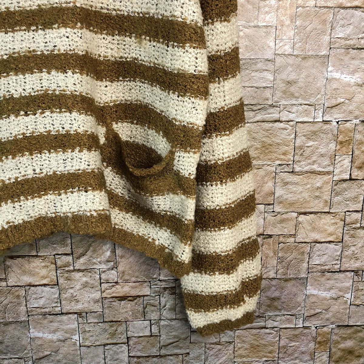 Japanese Brand × Solid and Striped Earth Music Econology Brown Stripe Knitwear #A1188 Size M / US 6-8 / IT 42-44 - 8 Thumbnail