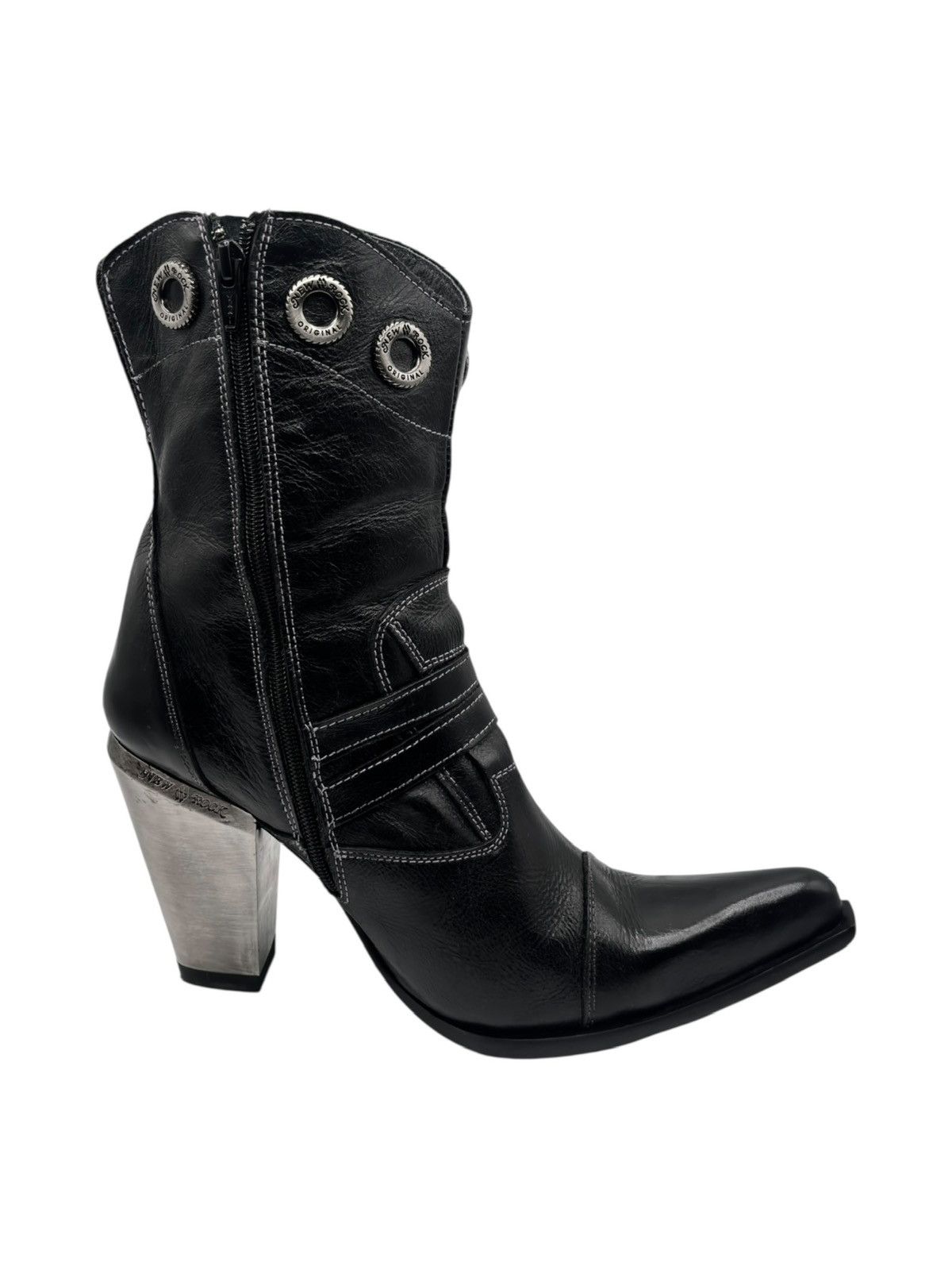 New Rock Vintage New Rock leather witch heels Size 40 Size US 10 / IT 40 - 8 Thumbnail