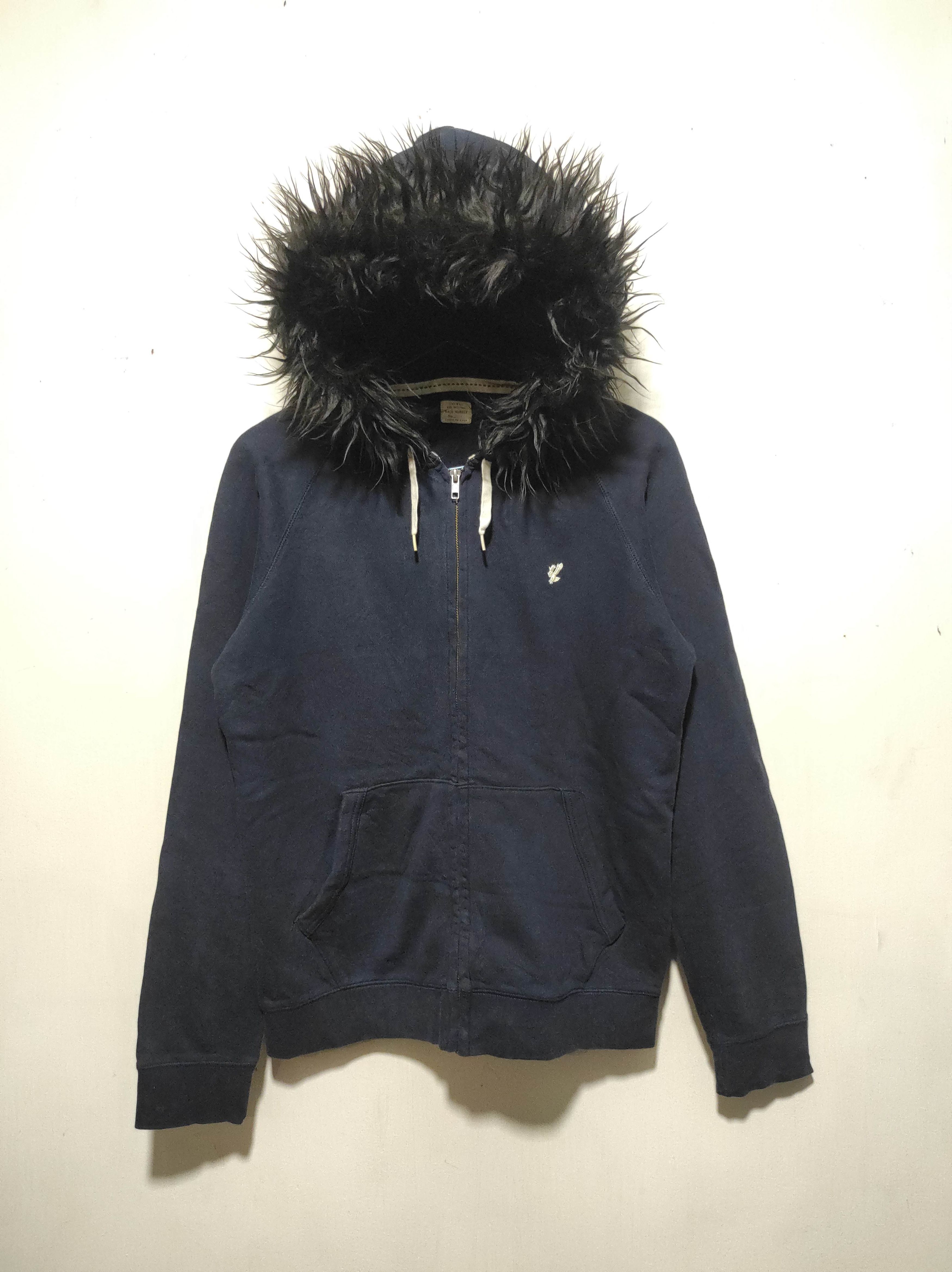 Hysteric Glamour Back Number Zipper Fur Hoodie i6w9 Lgb Style navy Size US M / EU 48-50 / 2 - 2 Thumbnail