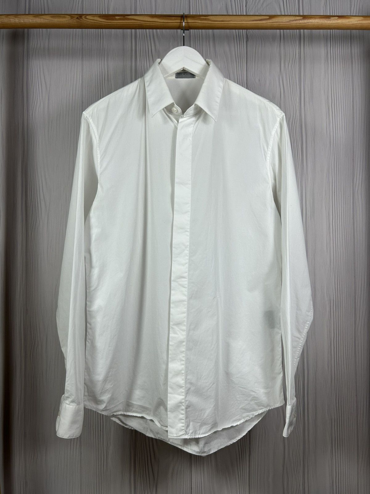 Dior CD Uniforme White Button Up Shirt Size 40 Classic item