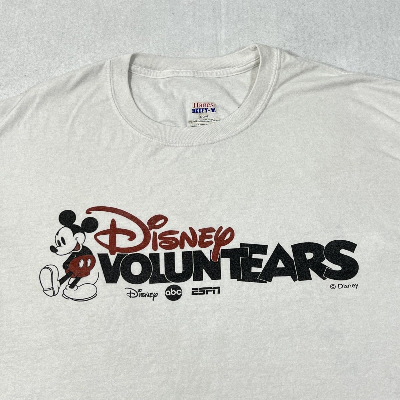 Hanes Vintage Disney Voluntears Mickey Mouse Graphic T Shirt Size US L / EU 52-54 / 3 - 2 Thumbnail