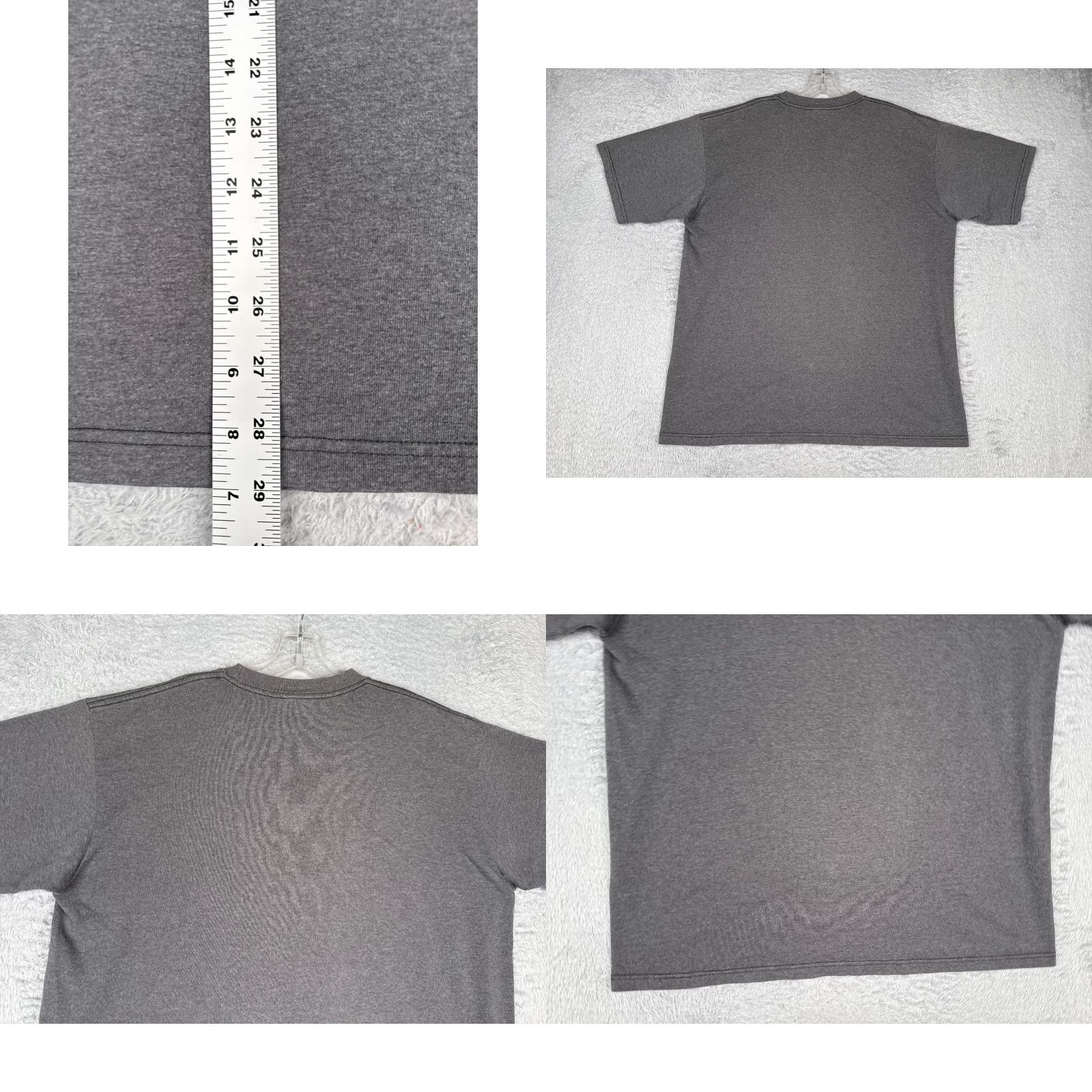 The North Face The North Face Shirt Men L Gray Logo Short Sleeve Crew Neck Cotton Blend Size US L / EU 52-54 / 3 - 9 Thumbnail