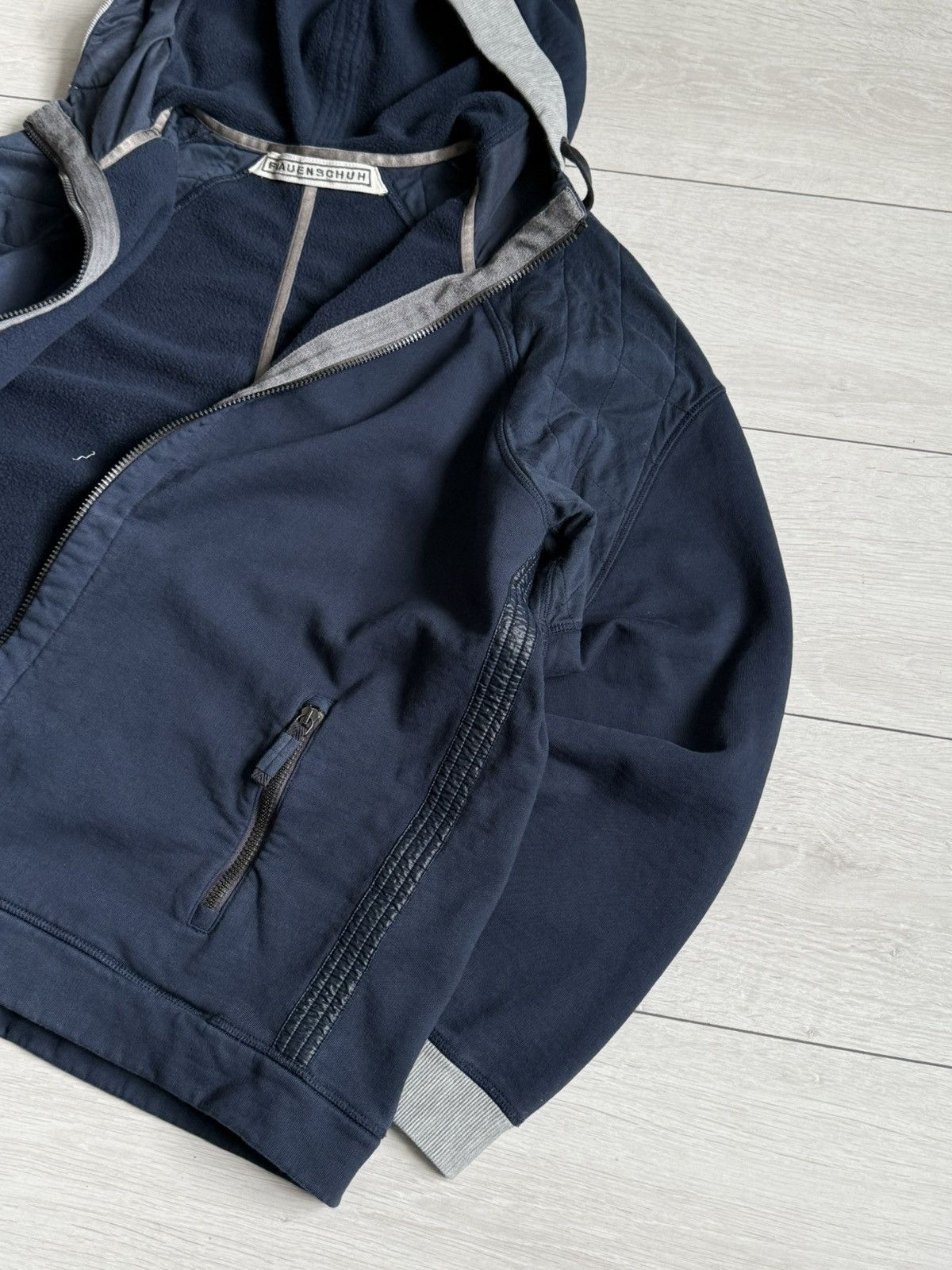 Frauenschuh Frauenschuh Vintage Navy Zip Hoodie Size US XL / EU 56 / 4 - 5 Thumbnail