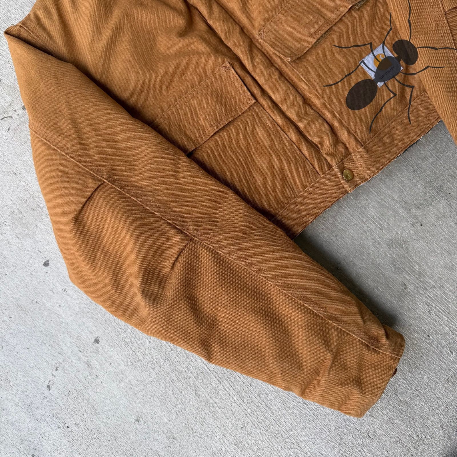 Carhartt × Vintage Carhartt brown cropped Detroit style work wear jacket Size US S / EU 44-46 / 1 - 2 Thumbnail