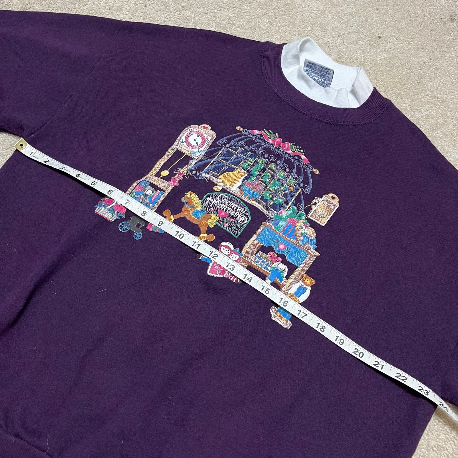 Other Vintage 90s Country Heartland Embroidered Crewneck Sweatshir Size US L / EU 52-54 / 3 - 4 Thumbnail