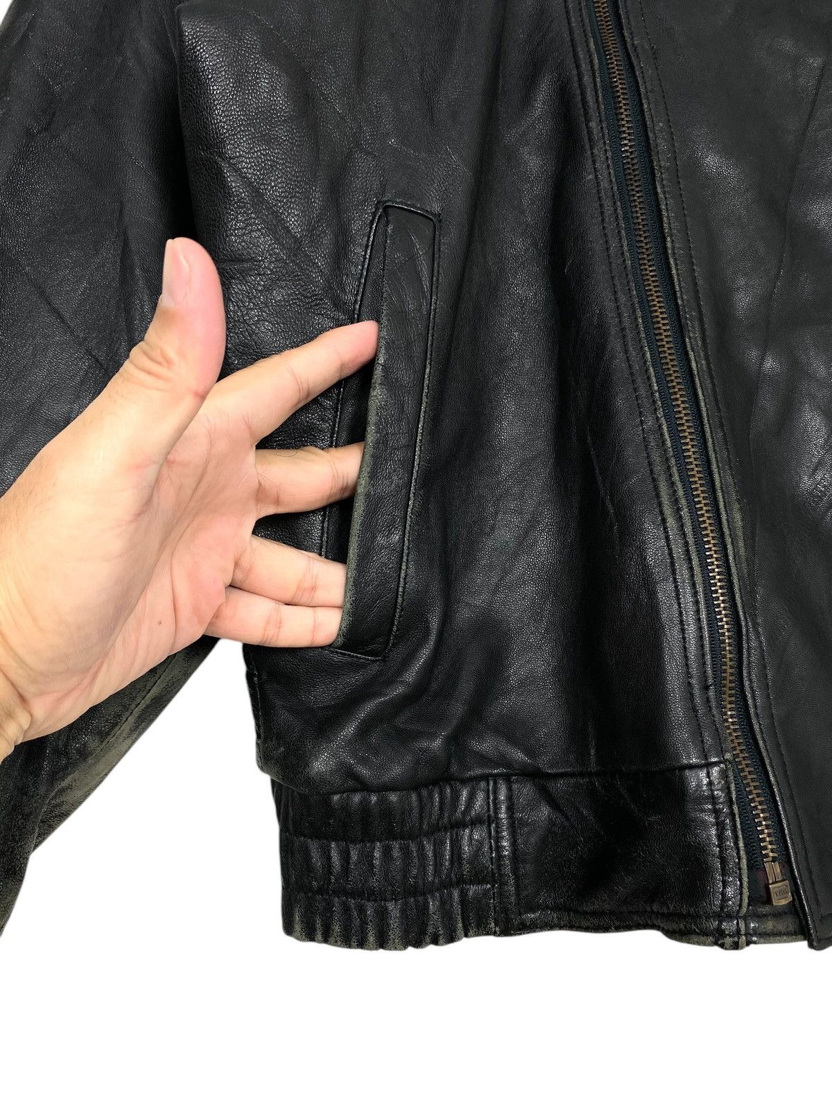 Japanese Brand Rare‼️ Vintage D’Homme A Homme Sheepskin B3 Leather Jacket Size US S / EU 44-46 / 1 - 10 Thumbnail
