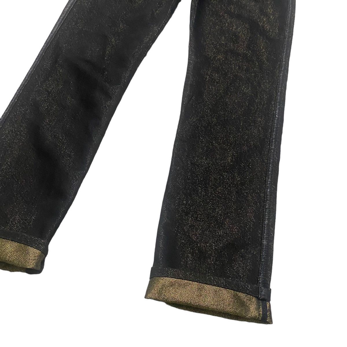 Chanel Chanel Noir Black&Gold Logo Pocket Denim Jeans Size 28" / US 6 / IT 42 - 11 Thumbnail