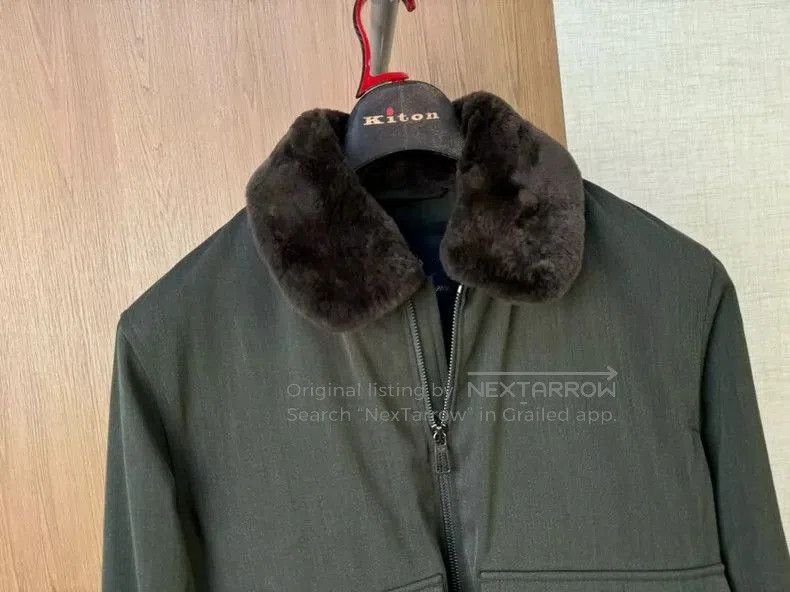 Other Loro Piana Green Fur Collar Bomber Jacket. Size US M / EU 48-50 / 2 - 5 Thumbnail