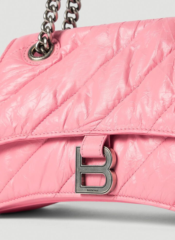 Balenciaga o1bcso1str0924 Size: OS / Crush Small Chain Bag Quilted Pink Size ONE SIZE - 4 Thumbnail