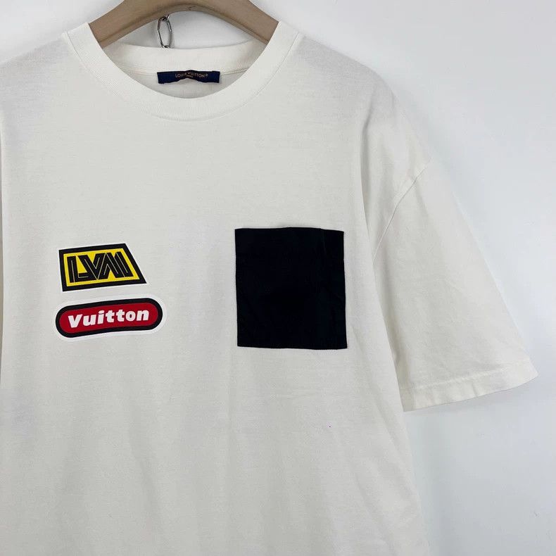Louis Vuitton Louis Vuitton Graffiti letter pocket panel short sleeve Size US XXL / EU 58 / 5 - 5 Thumbnail