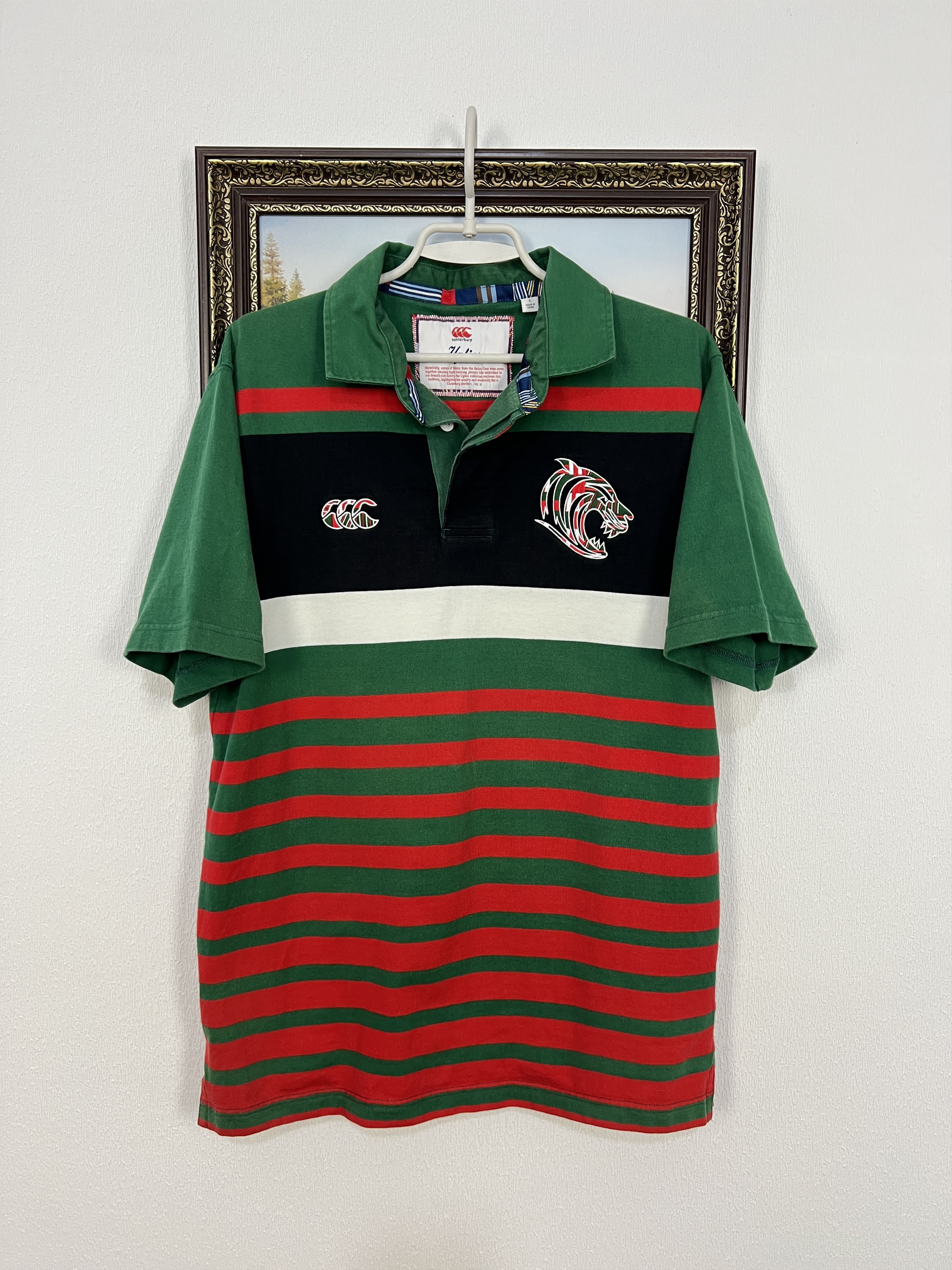 Canterbury of New Zealand Canterbury Leicester Tigers Rugby Union Jersey Mens Polo Size US L / EU 52-54 / 3 - 1 Thumbnail