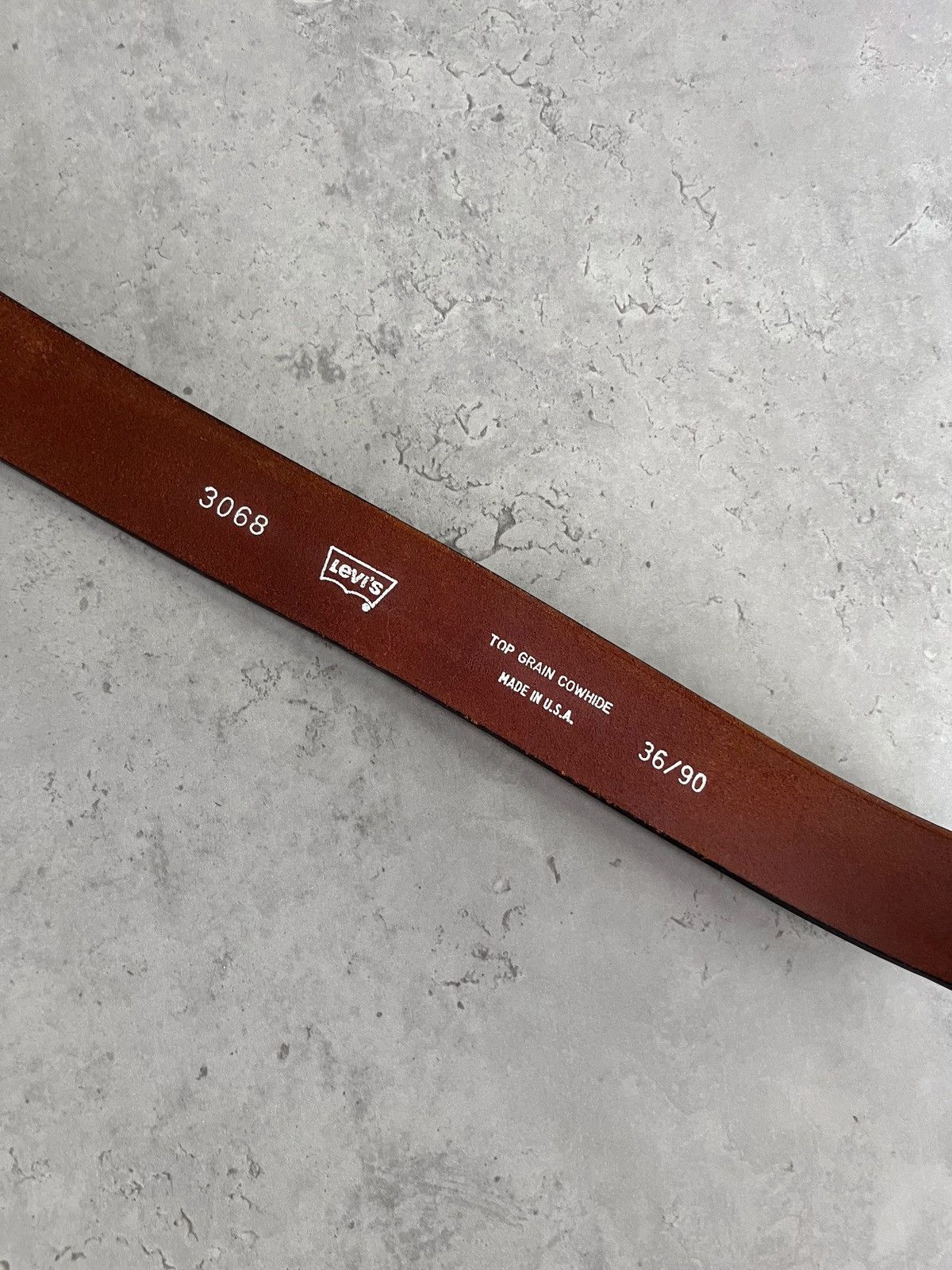 Levi's × Levi's Vintage Clothing Levi’s Leather Belt made in USA size 36/90 Size 36 - 5 Thumbnail