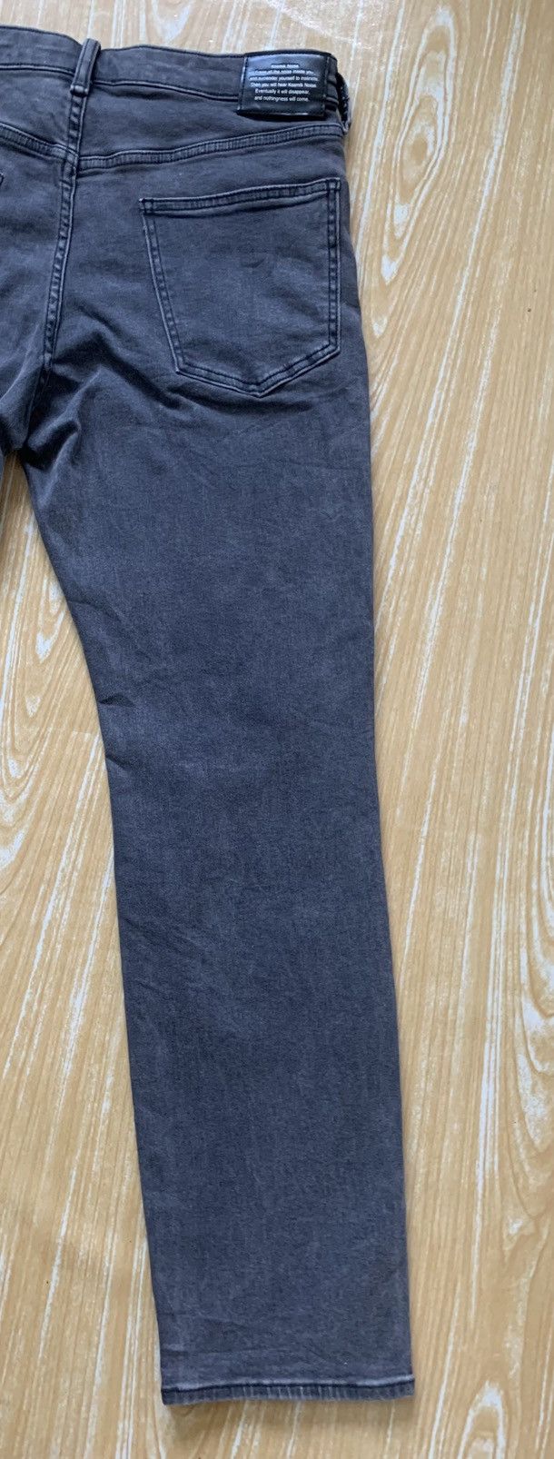 GU Distressed Gu X Undercover Faded Black Stretching Jeans Pant Size US 30 / EU 46 - 13 Thumbnail