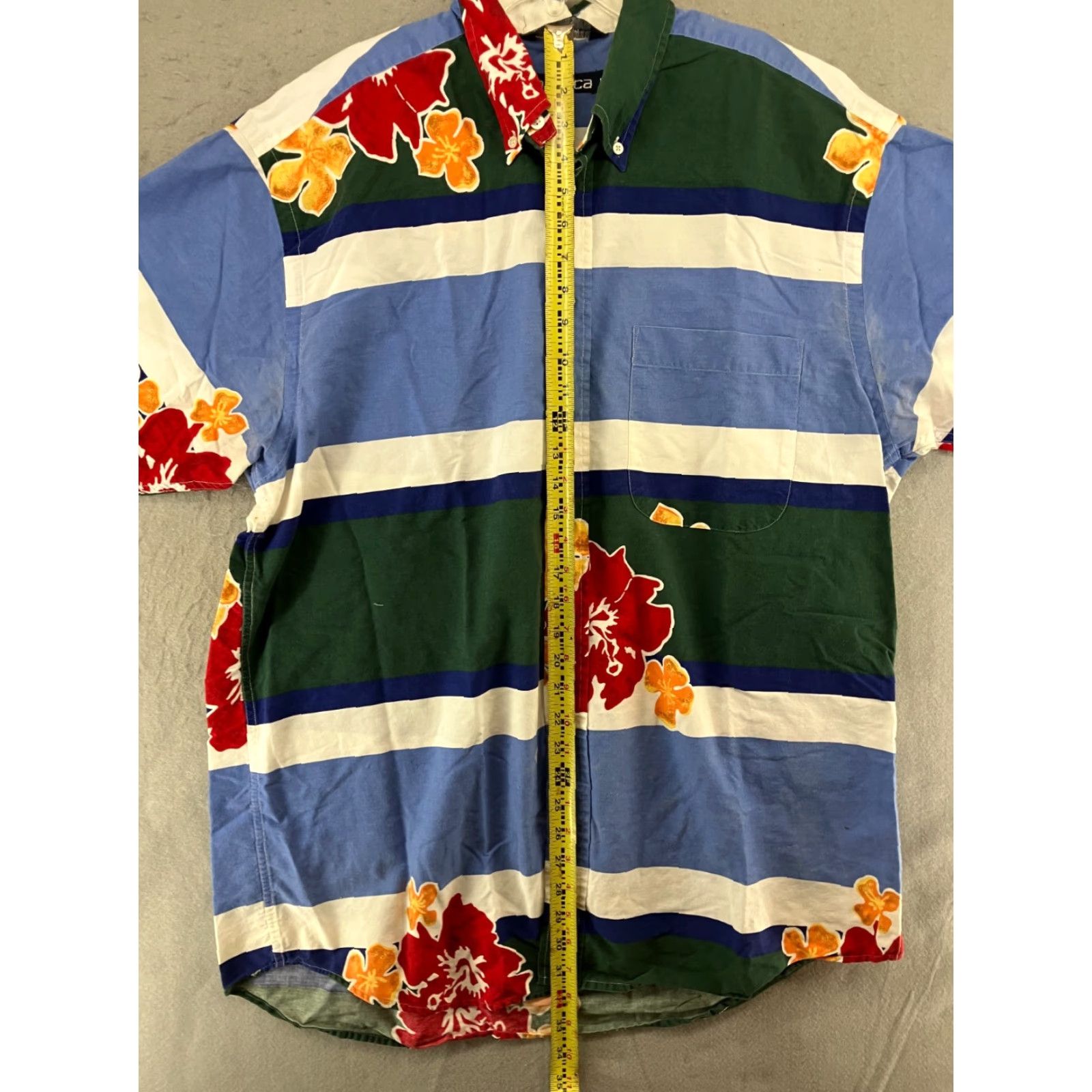 Nautica Vintage Nautica Hawaiian Shirt Men’s L Short Sleeve Cotton Floral 90s Retro Size US L / EU 52-54 / 3 - 6 Thumbnail