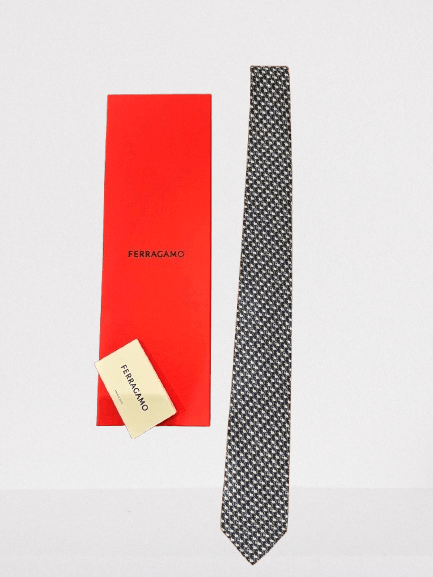 Salvatore Ferragamo o1s1rm1024 Size: OS / Silk Tie in Multicolor Size ONE SIZE - 1 Preview