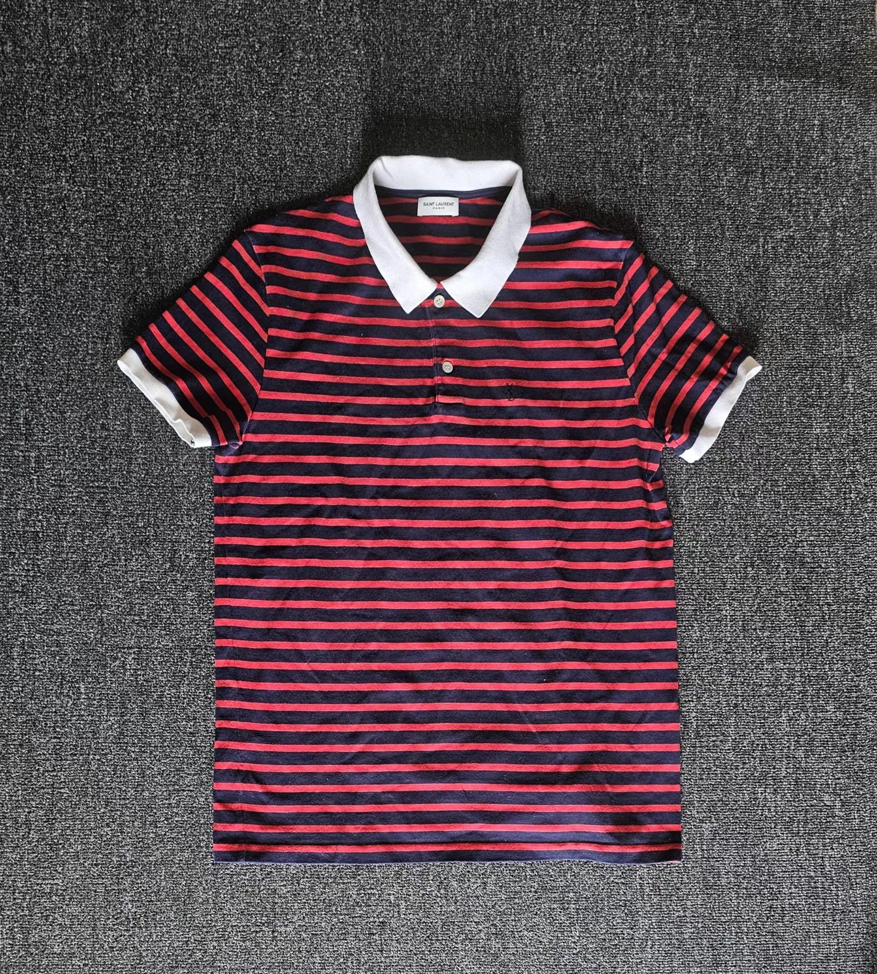 Saint Laurent striped polo shirt